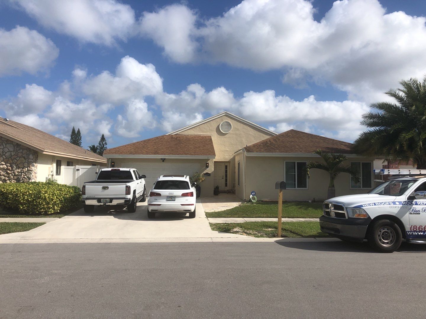 Residential Roofing Installation using 1" Nail strip metal roof by BLUES BROTHERS ROOFING
