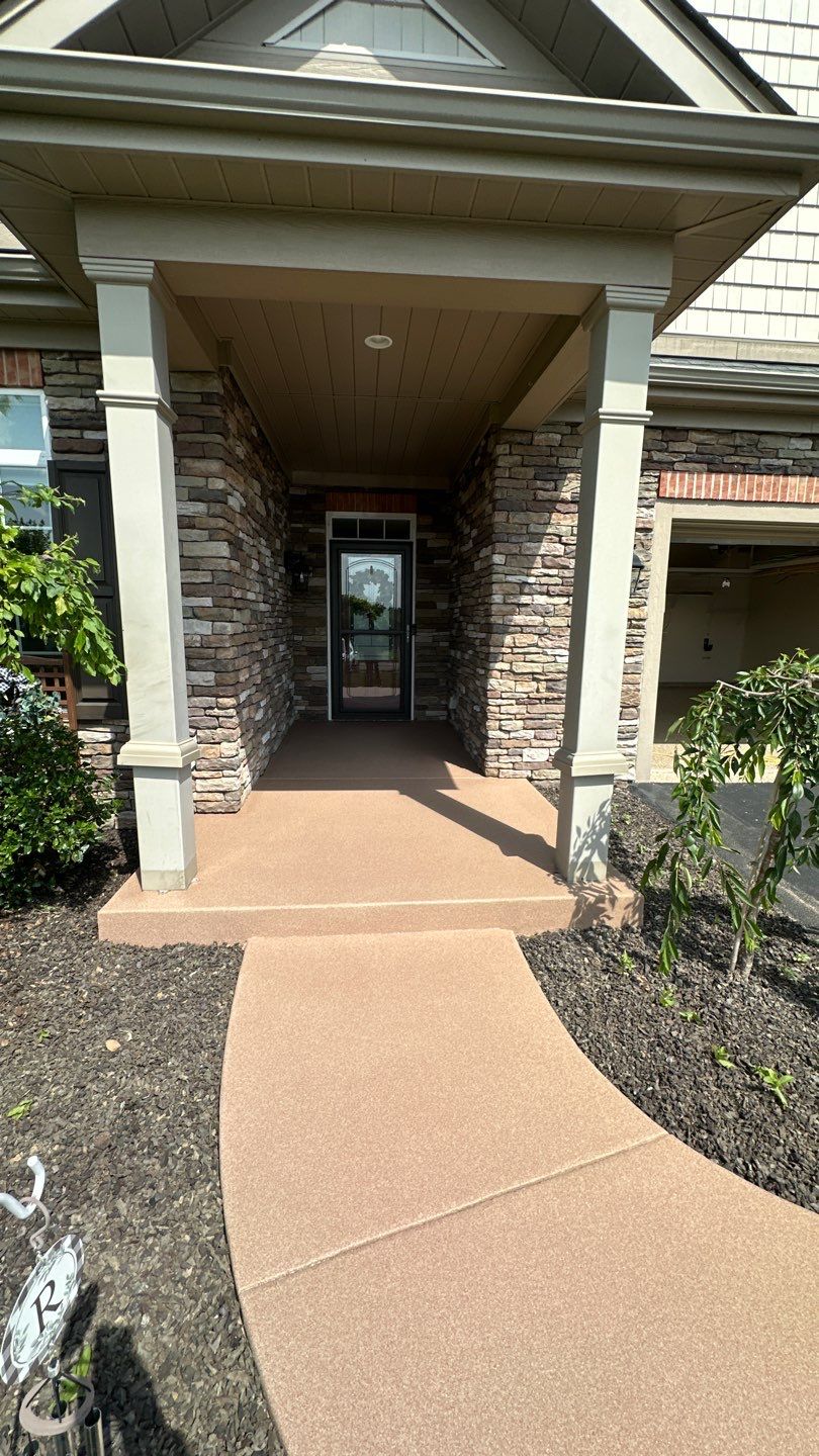 Porch + Walkway + Garage Project in Renfrew by Floors in a Day, Inc