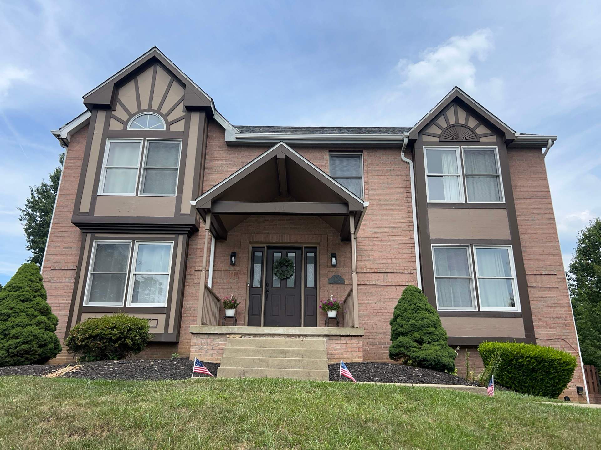 Home Siding Renovation in James Hardie with Iron Gray and Night Gray at Cranberry Township by Ideal Siding Pittsburgh