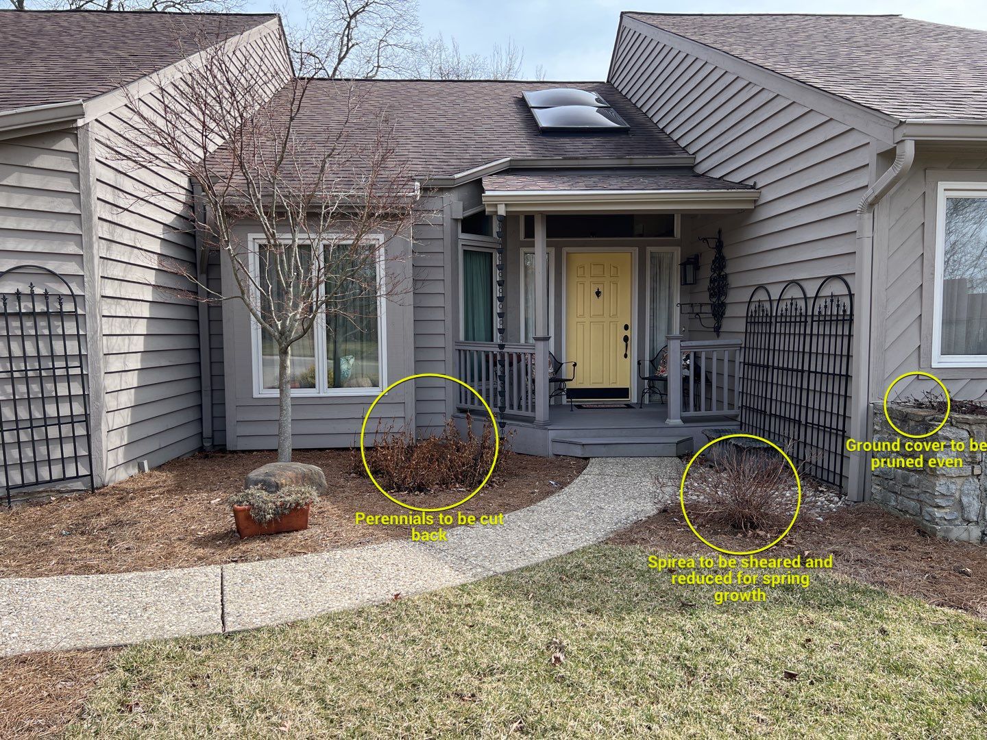 Spring Clean Up using Pine Straw by Reisenberg’s Lawn & Landscape, LLC