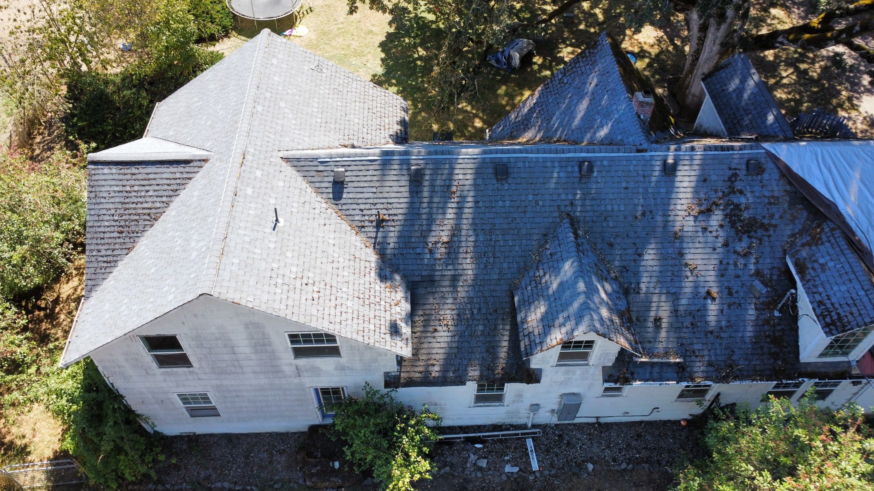 Residential Roofing Installation using IKO Dynasty (Color: Granite Black) by Orezona Building & Roofing Company, Inc.