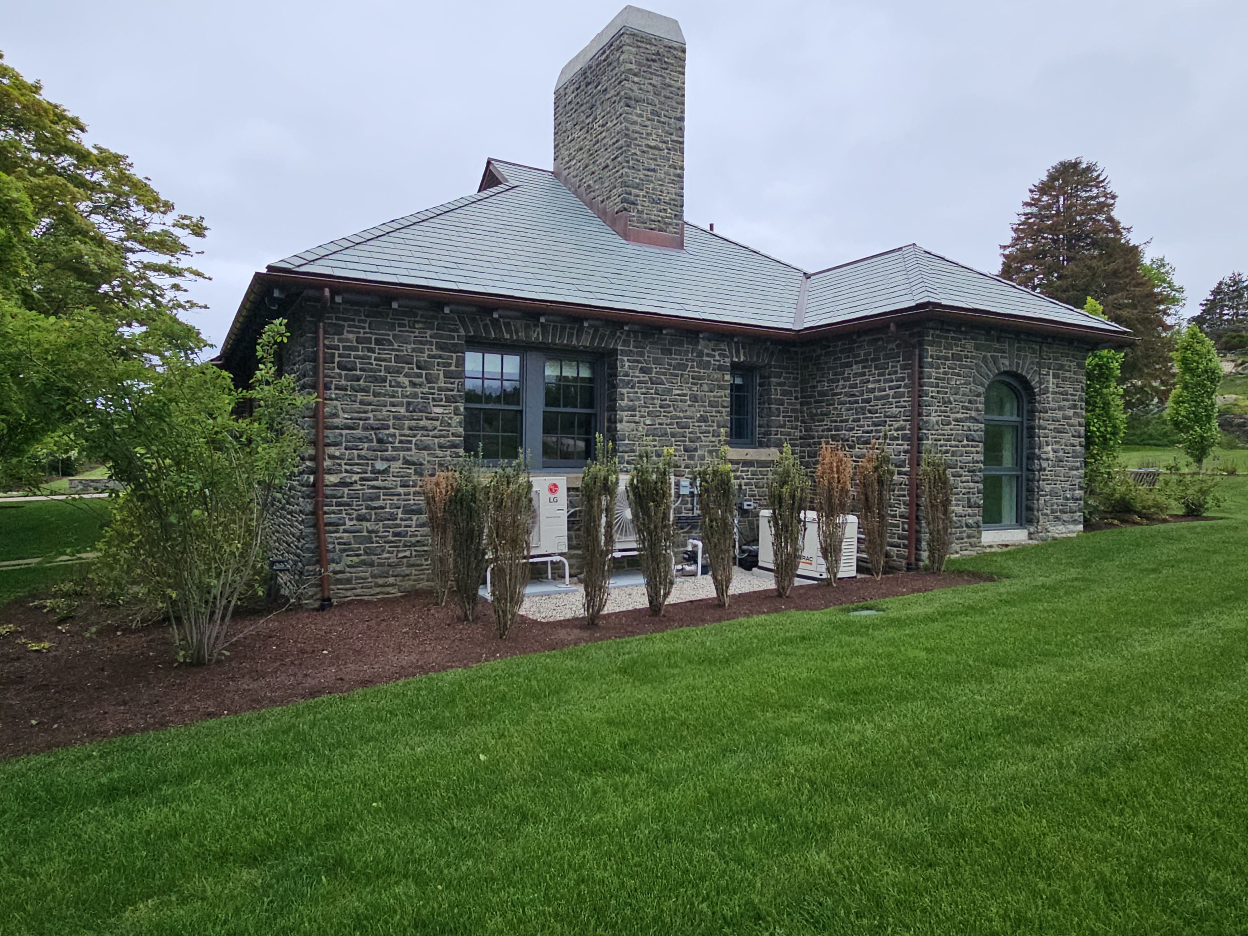 Half Round Copper Gutter Installed on Wedge Buildout in Newport, RI by Gutter Pro Enterprises