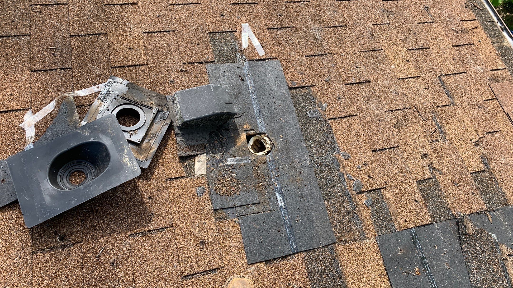 Storm Restoration Reroof: 25 Year 3-Tab Shingle by Hostetler Roofing