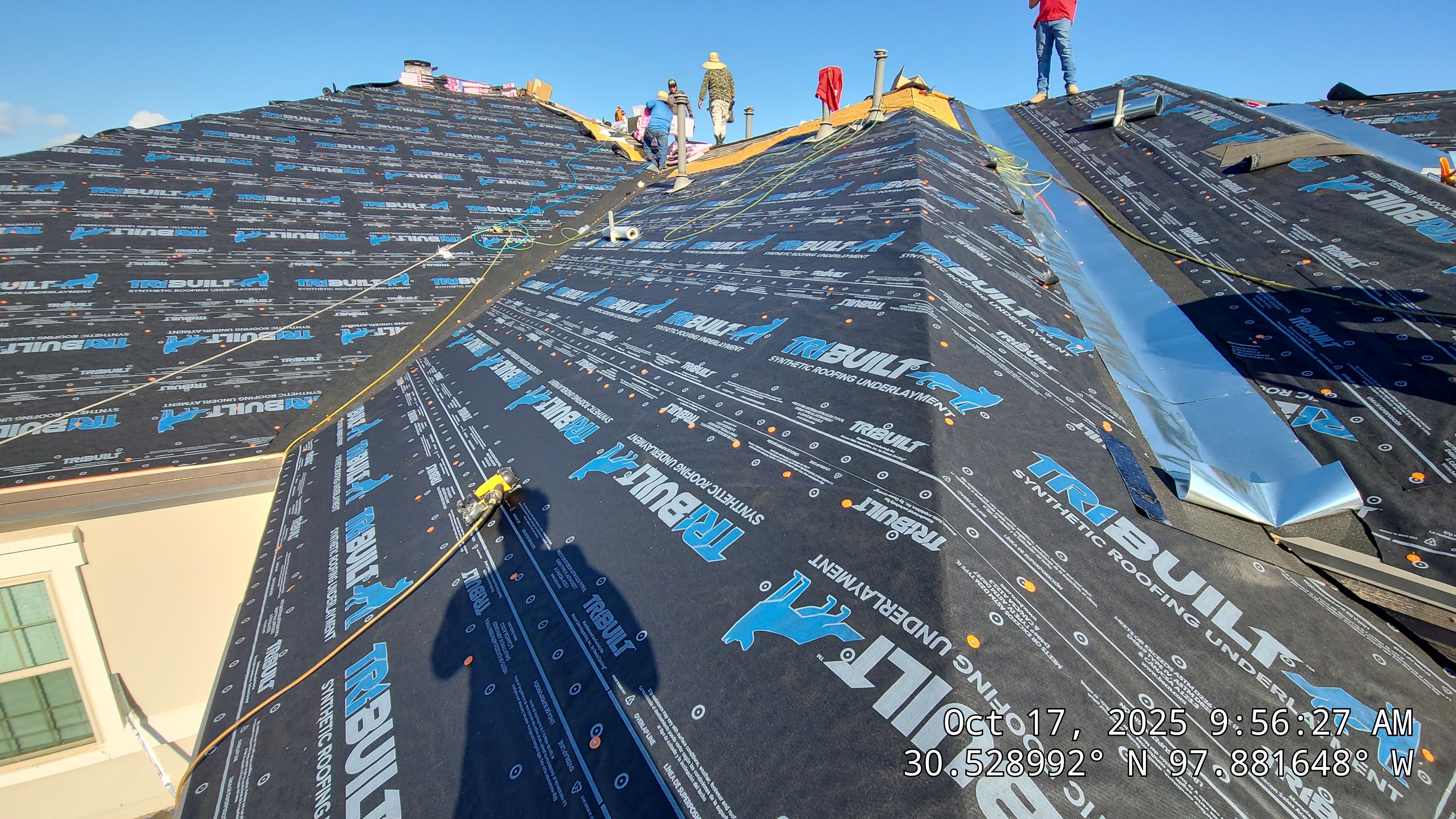 Full Residential Roof Replacement with Architectural Shingles in Leander by Caliber Restoration LLC