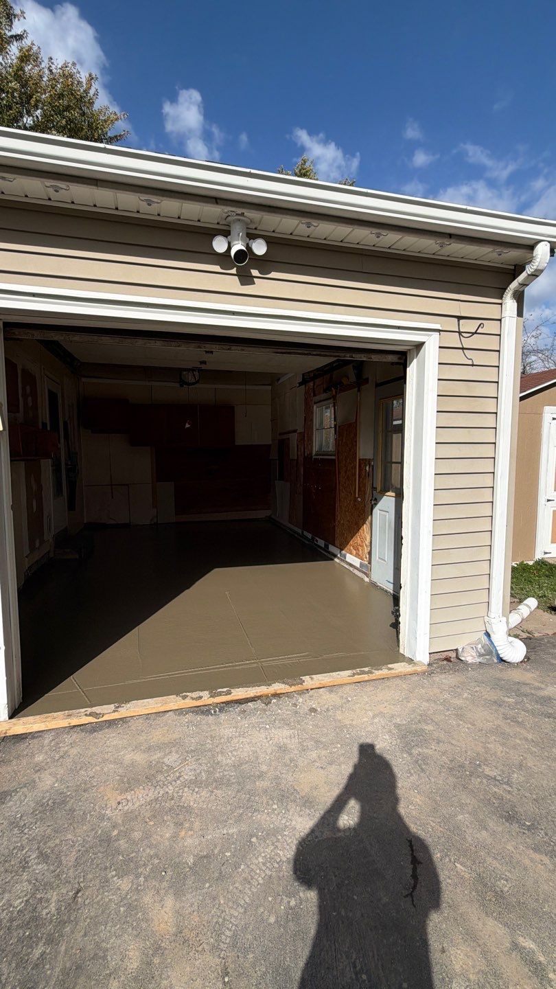 Henrietta Garage Floor Replacement  by NG Masonry & Construction LLC