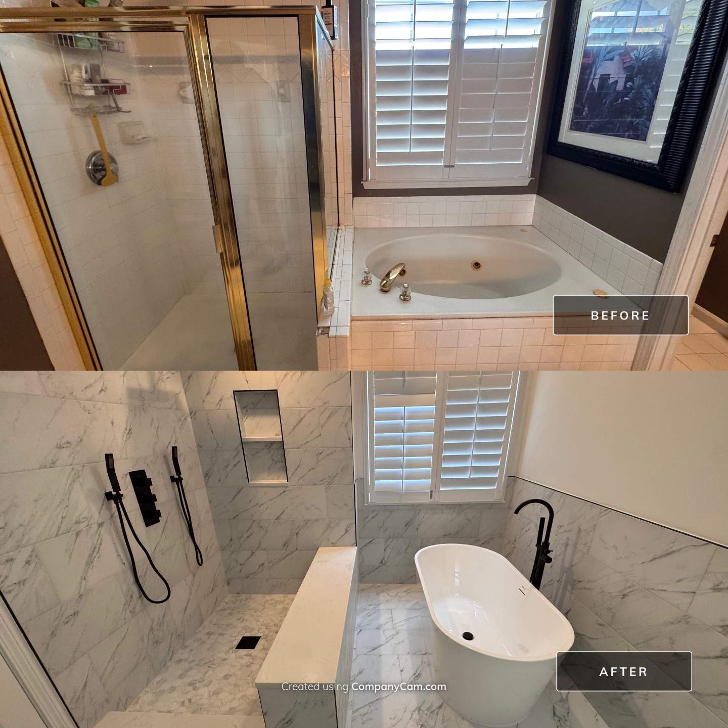 Master bathroom renovation by Prudencio