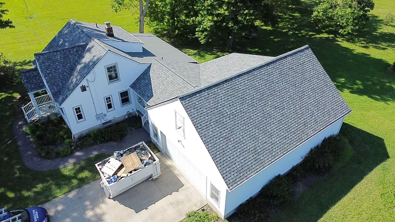 Atlas Pinnacle, Color, Coastal Granite, Drip Edge, Color, Black by Eagle Eye Roofing