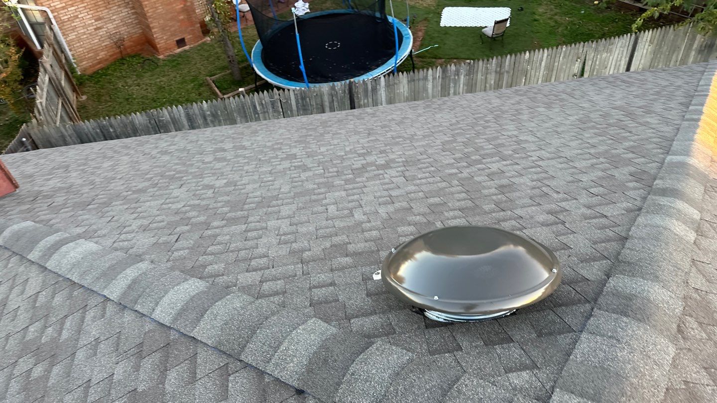 roof, vent, sun tunnel, & gutter replacement in Oklahoma City by McCann's Roofing and Construction
