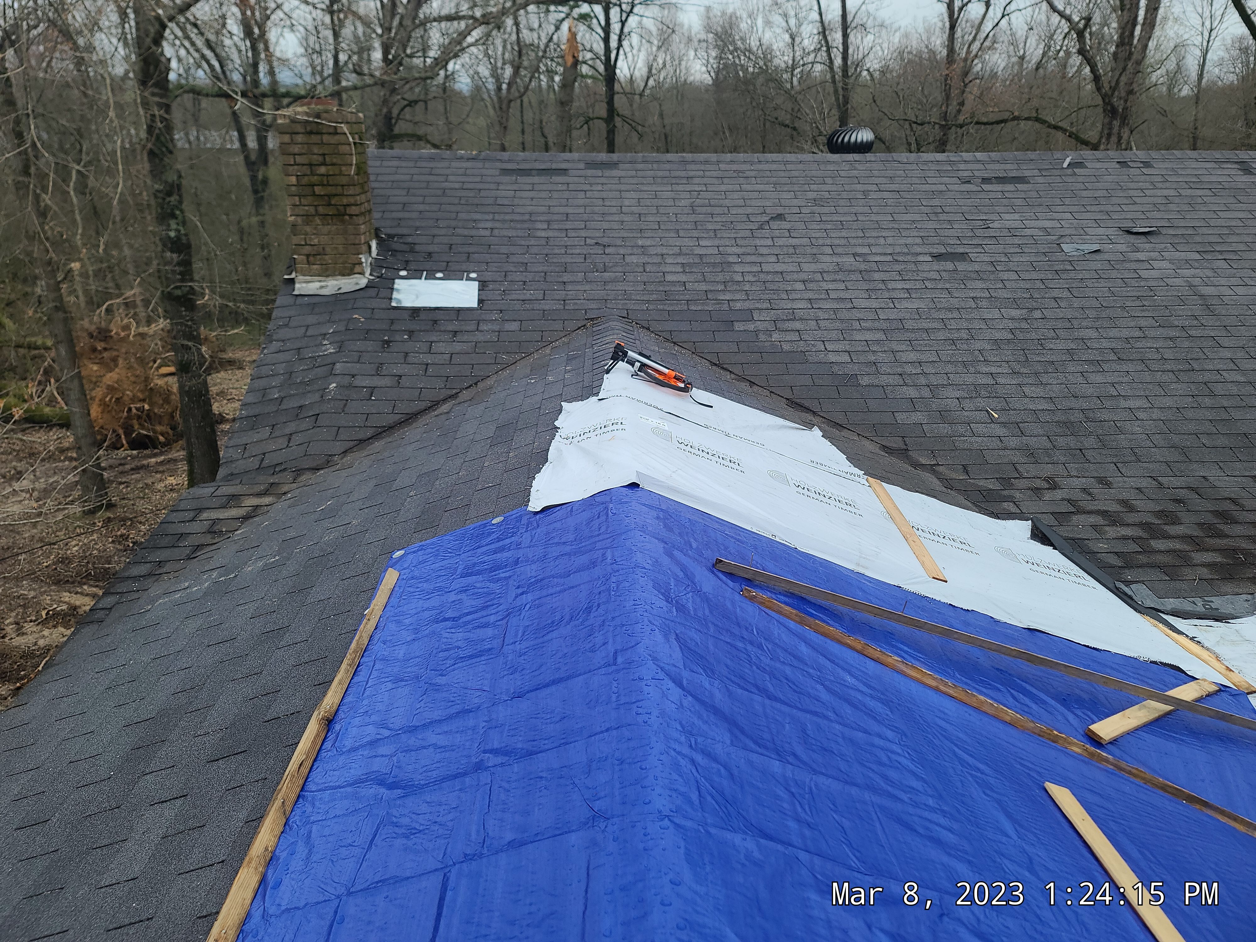Residential Shingle Reroof using Certainteed Landmark 3-Tab by Hostetler Roofing