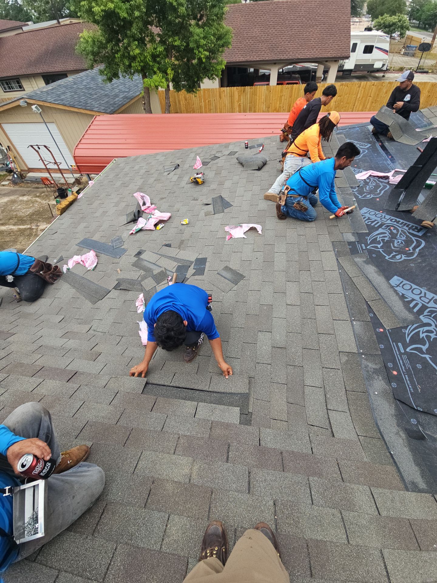 Residential Roofing Installation using Owen's Corning Duration (Lifetime) Shingles by Roof Repair Company