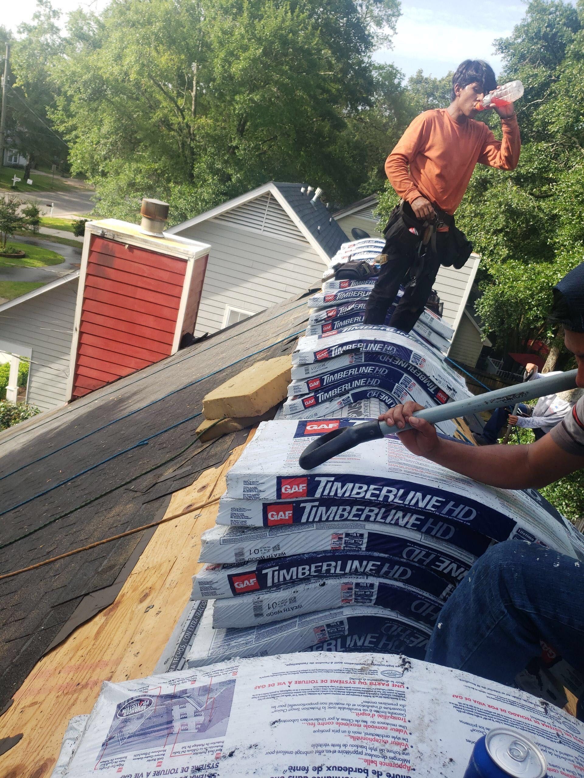 Residential Roofing Installation using Roof Replacement by American Roofing & Construction LLC