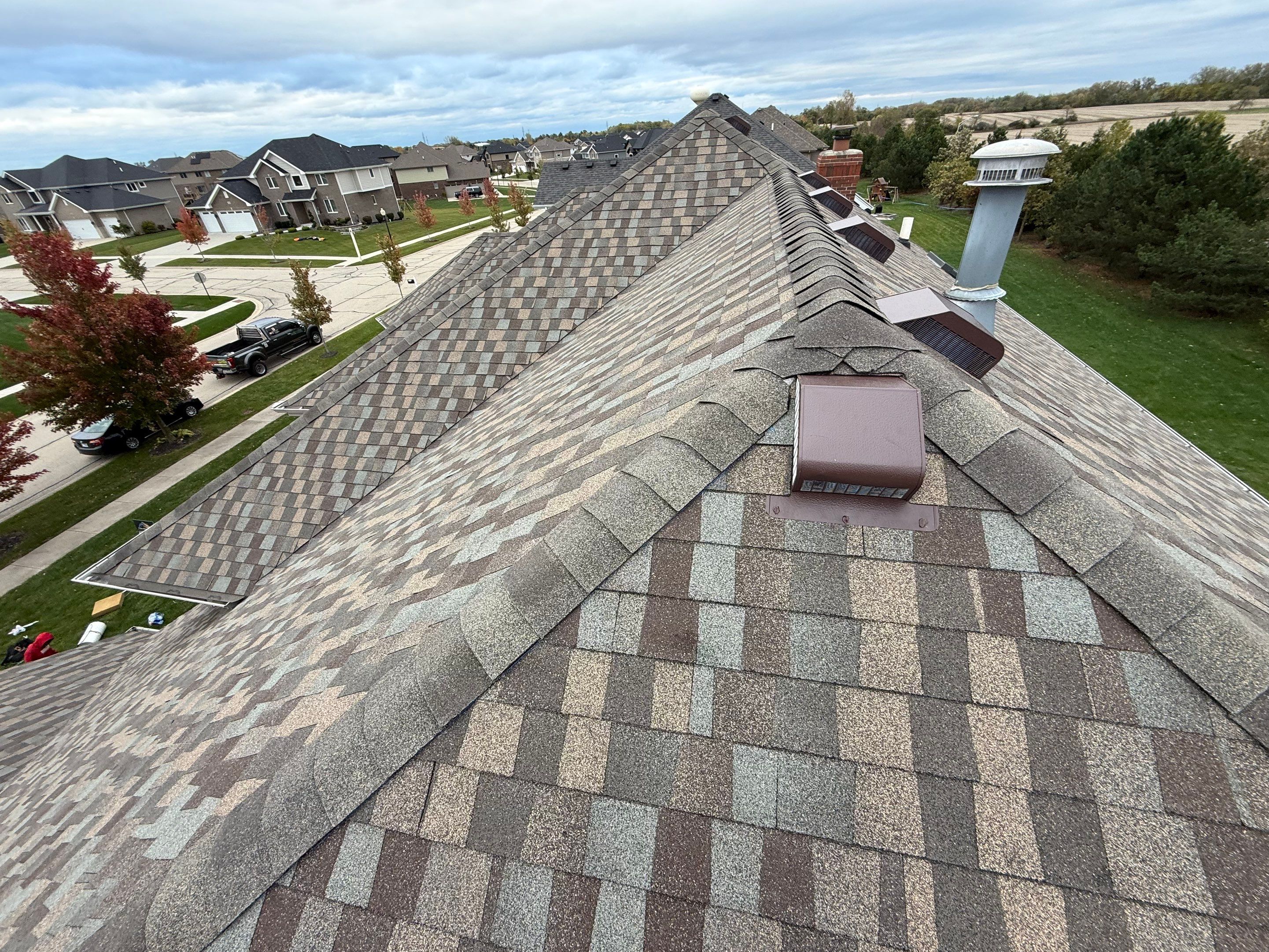 GAF Cedar Falls Roof and Velux windows by Optimal Home Improvement 