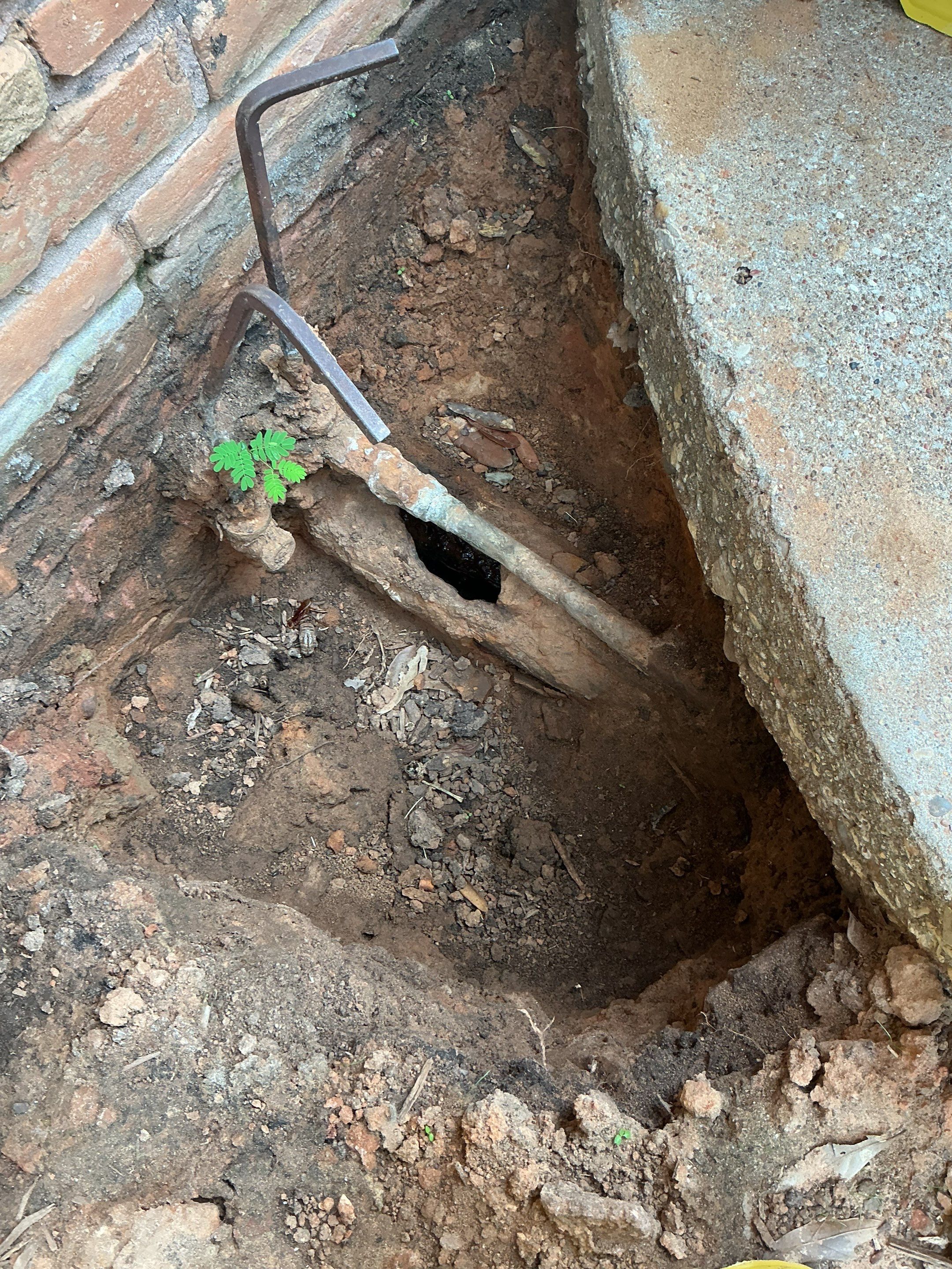 Drain Repair Project in Tyler by Rub-A-Dub Plumbing
