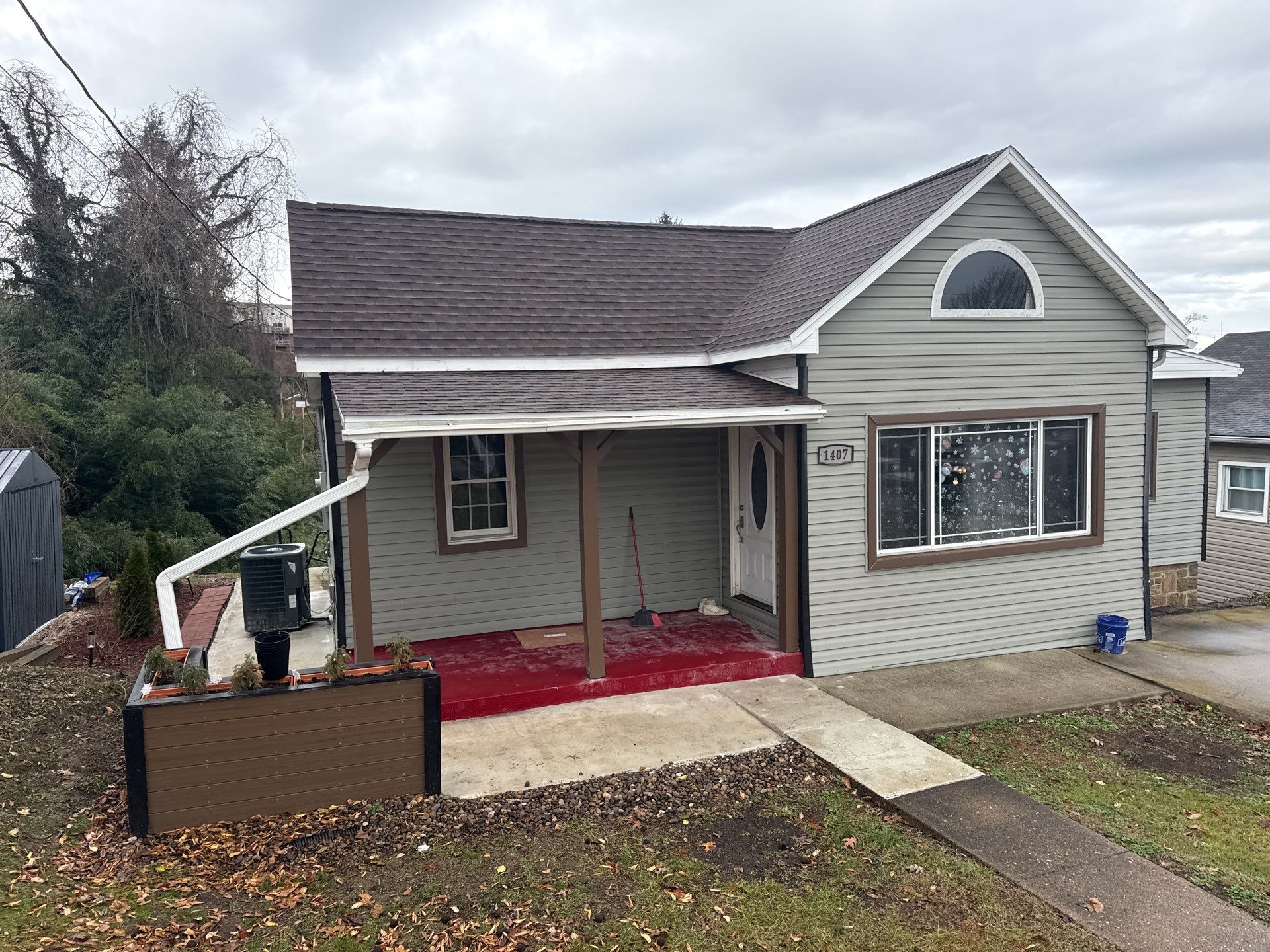 Residential Roofing Installation using GAF TImberline HDZ Hickory by Rainstoppers Roofing