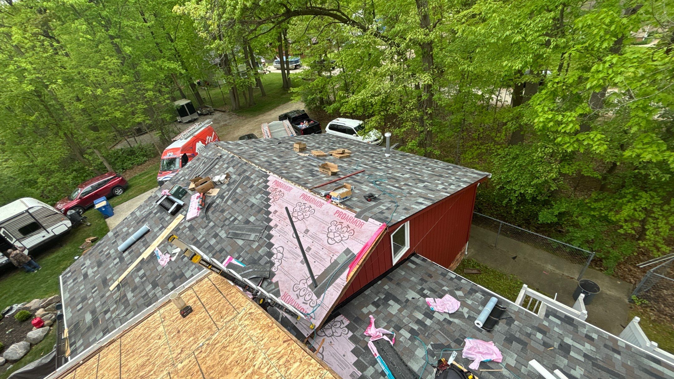 Roof Replacement using Owens Corning Storm Cloud by 180 Contractors
