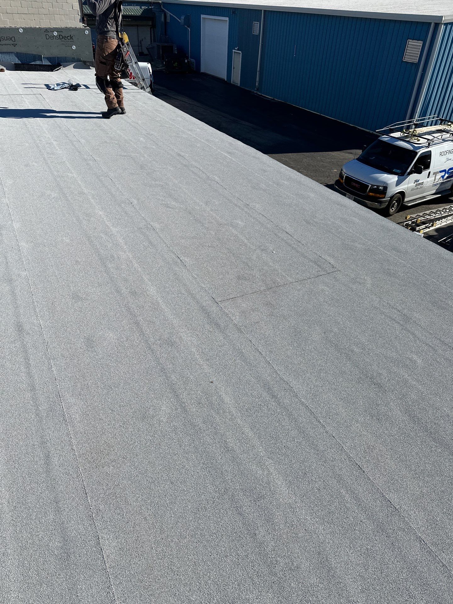 Commercial Roofing using Certainteed Flintastic Self Adhered by Stendahl Services