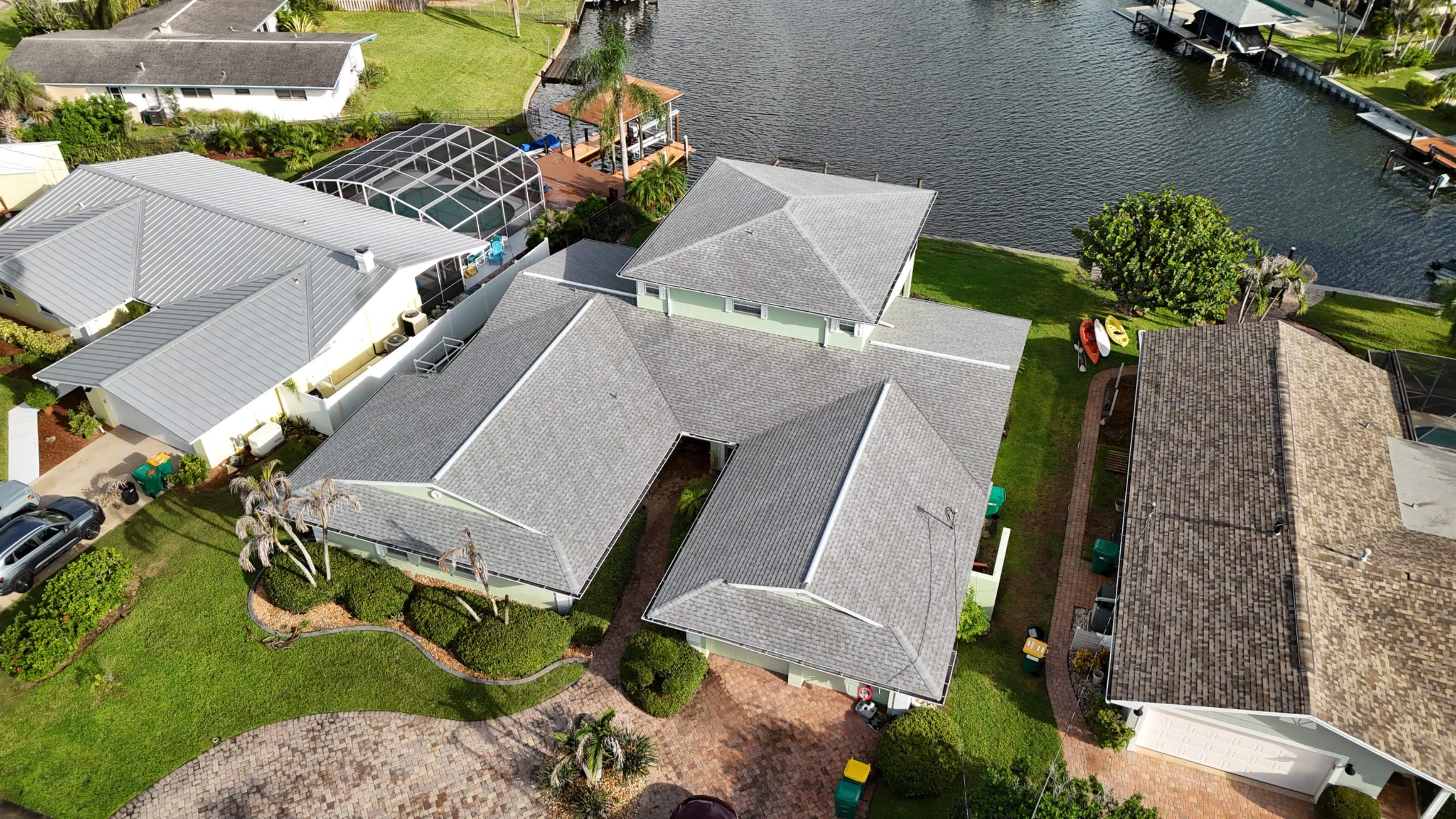 Full Roof Replacement Featuring Tamko Titan Old English Pewter Shingles by Wiedmann Construction & Roofing