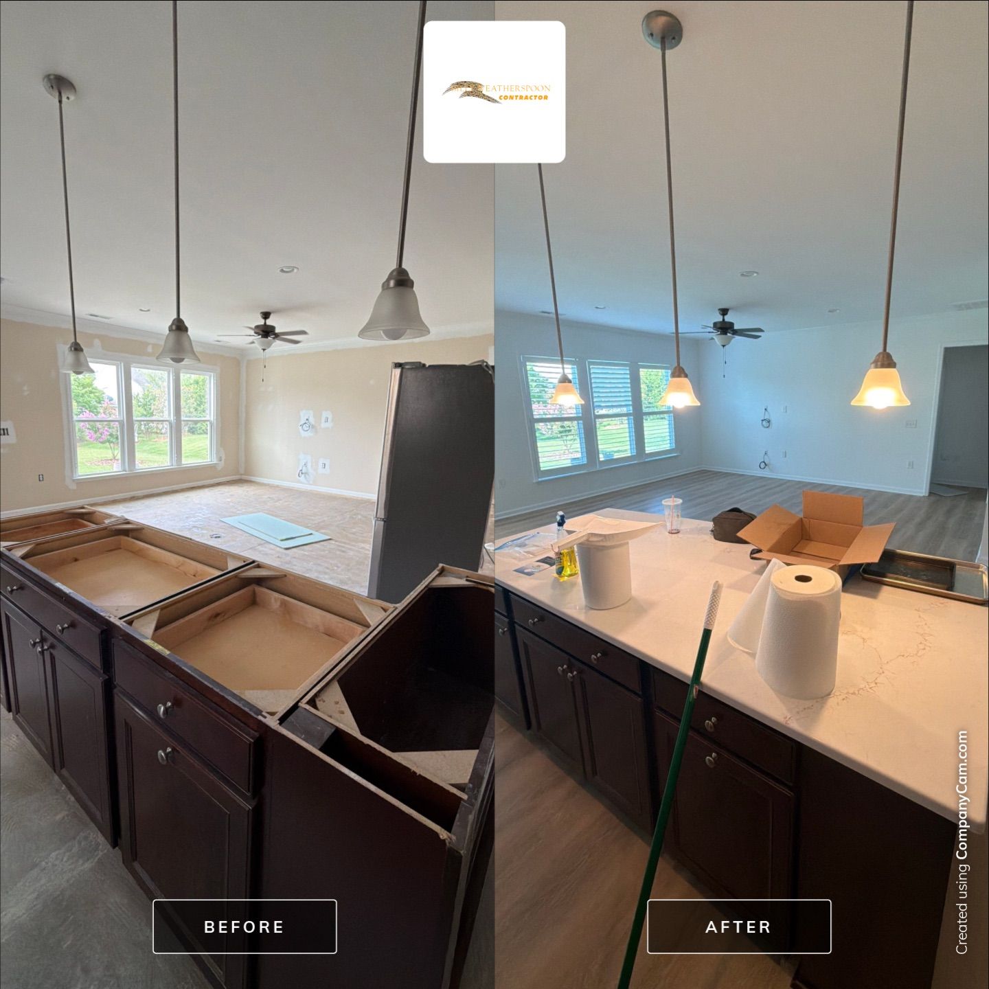 Luxury Vinyl Plank Flooring Installation and Interior Refresh in Durham by Billy Weatherspoon Contractor