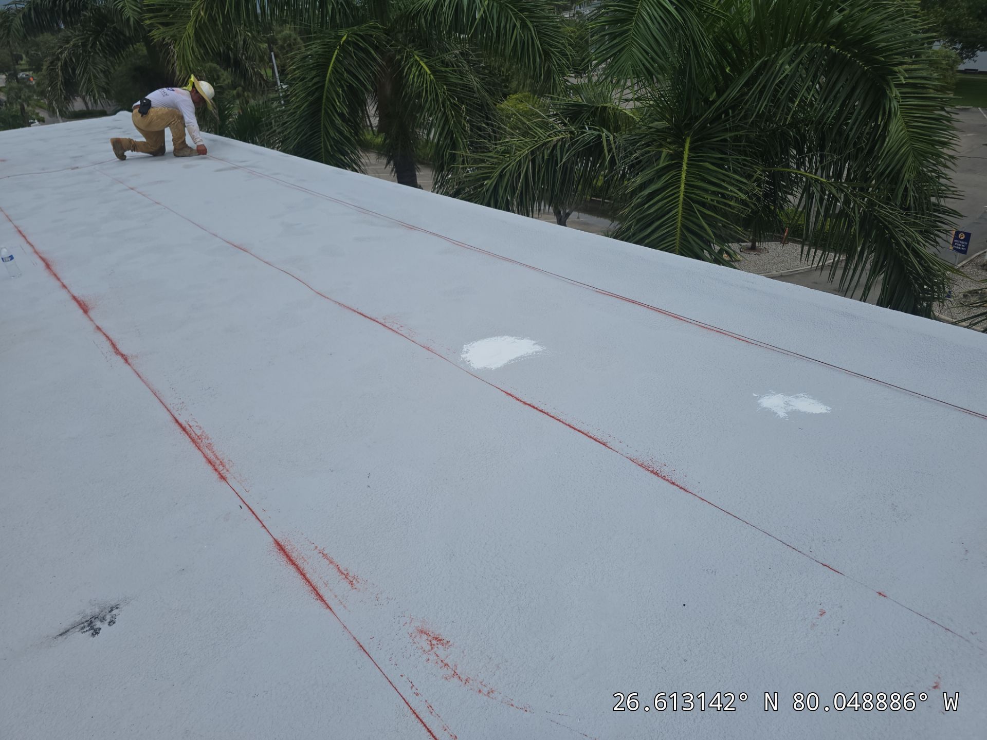 Commercial Roof Restoration for Lake Worth Beach Flat Roof Project by Roof King LLC