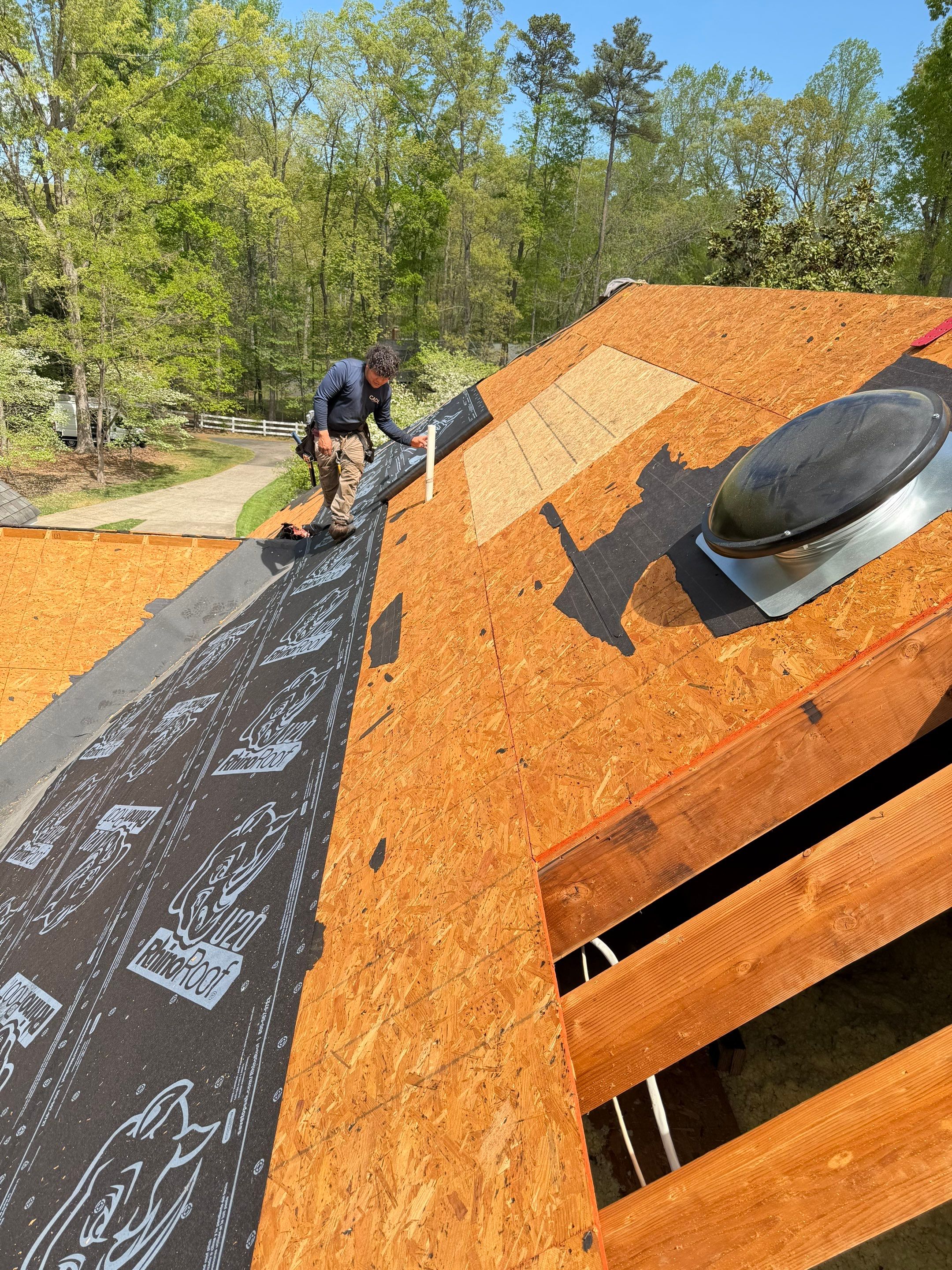 Comprehensive Roof and Gutter Replacement After Tree Damage in Midlothian by Cade Construction