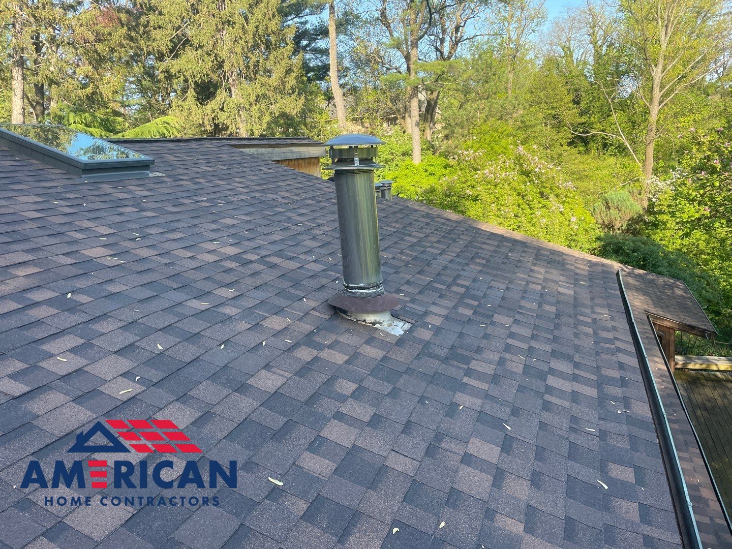 Roof Replacement w/ Skylights in Baltimore, MD (IKO Dynasty) by American Home Contractors