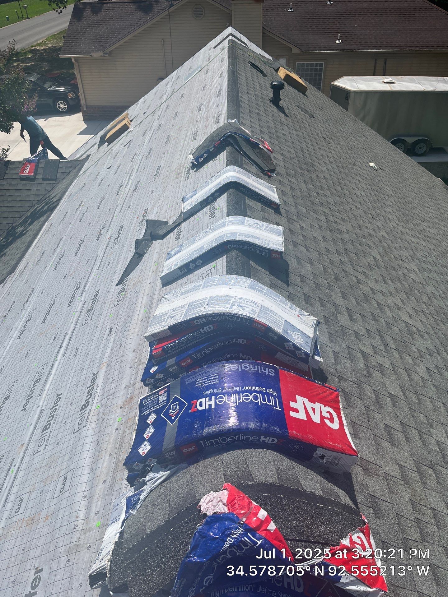 Benton Roof Replacement Featuring GAF Timberline HDZ Shingles by Temple Roofing and Exteriors
