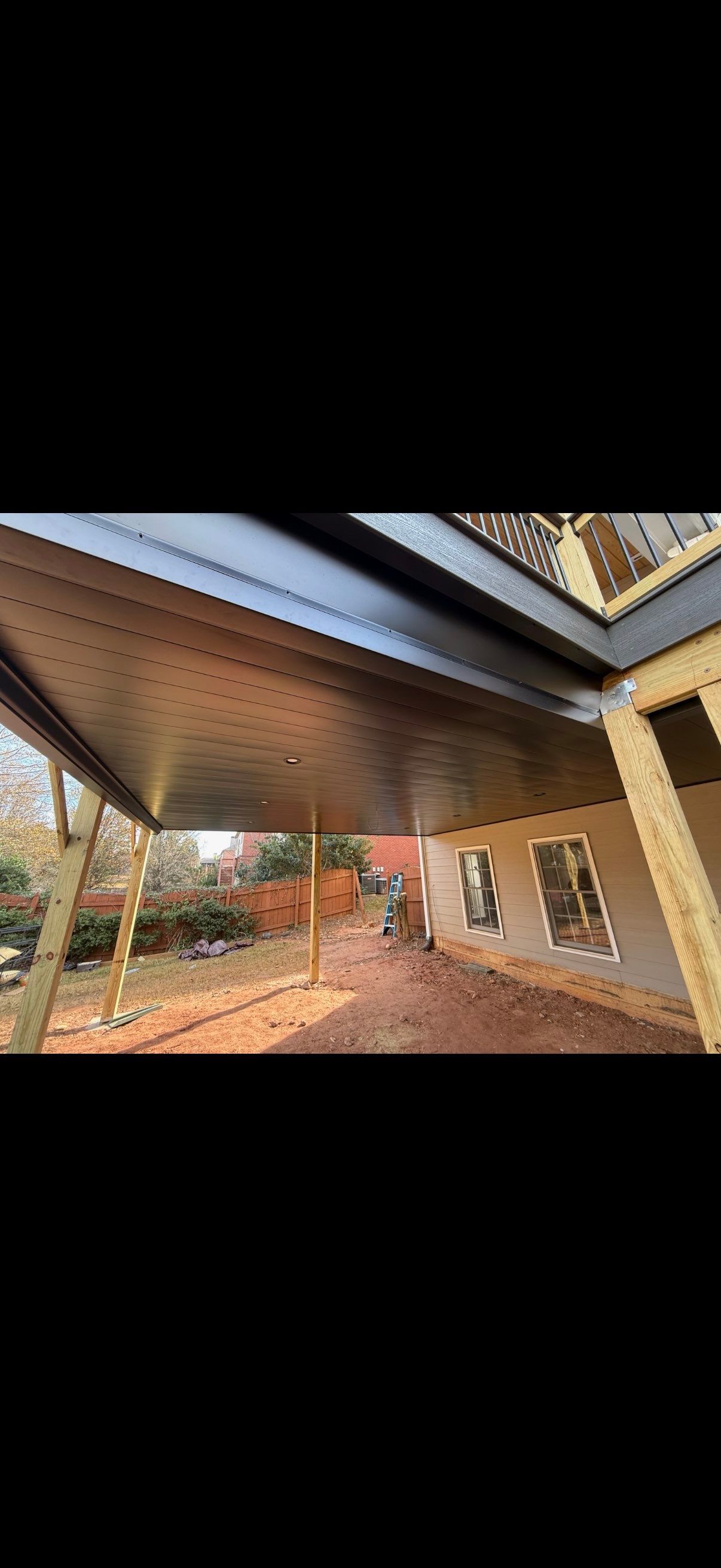 Custom Composite Deck and Covered Gabled Porch in Marietta by Swift Home Renovations