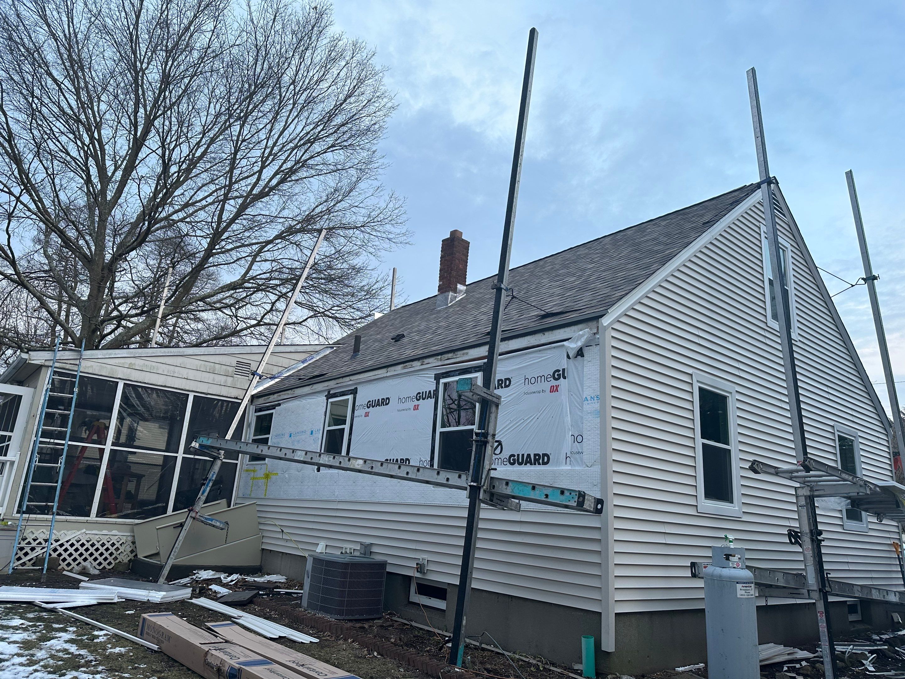 Residential Roofing Installation using Owens Corning Duration Designer - Sand Dune by A Plus Exterior