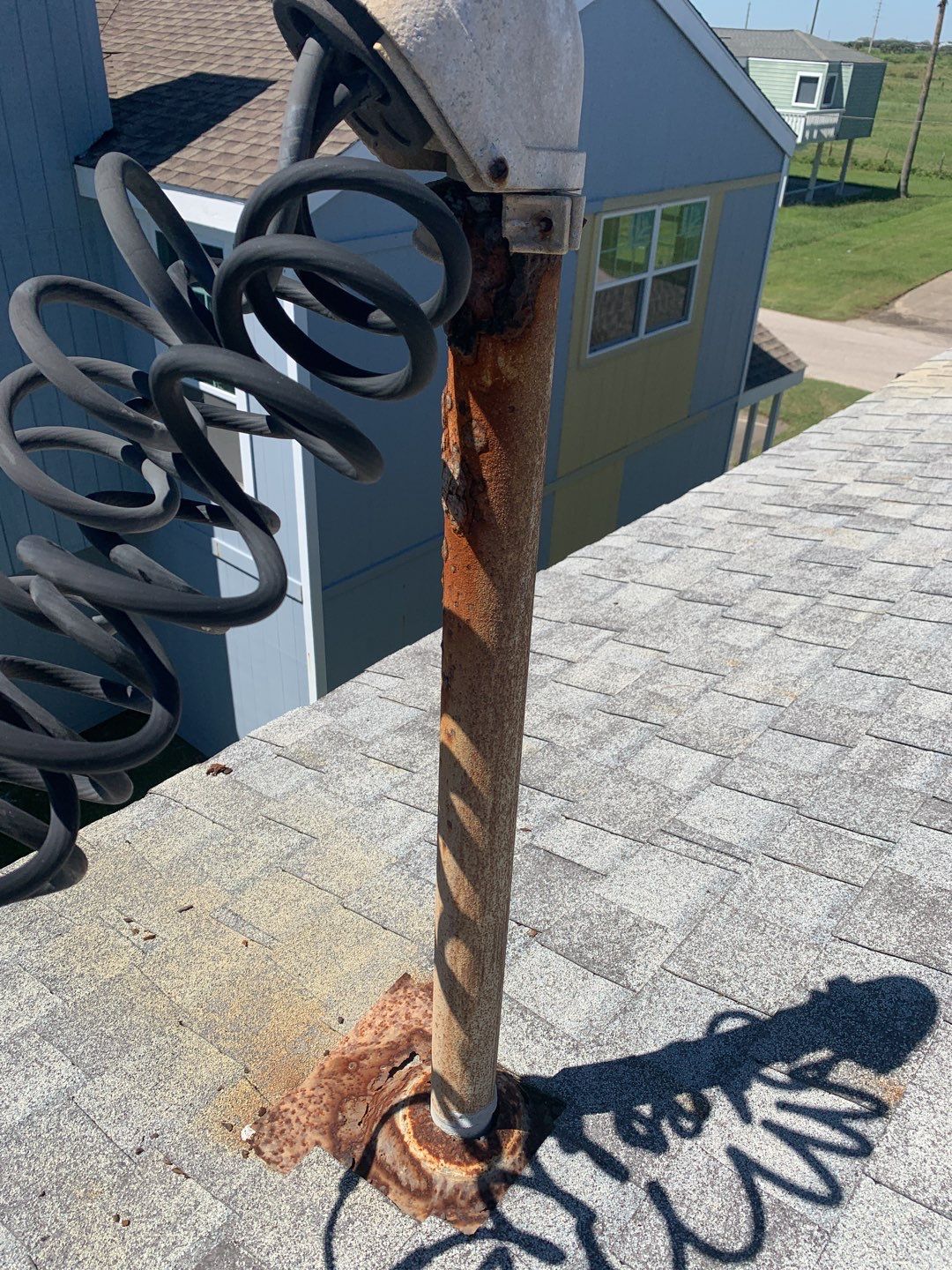 Galveston Waterfront Roof Installation In Progress by Elite Roofing LLC