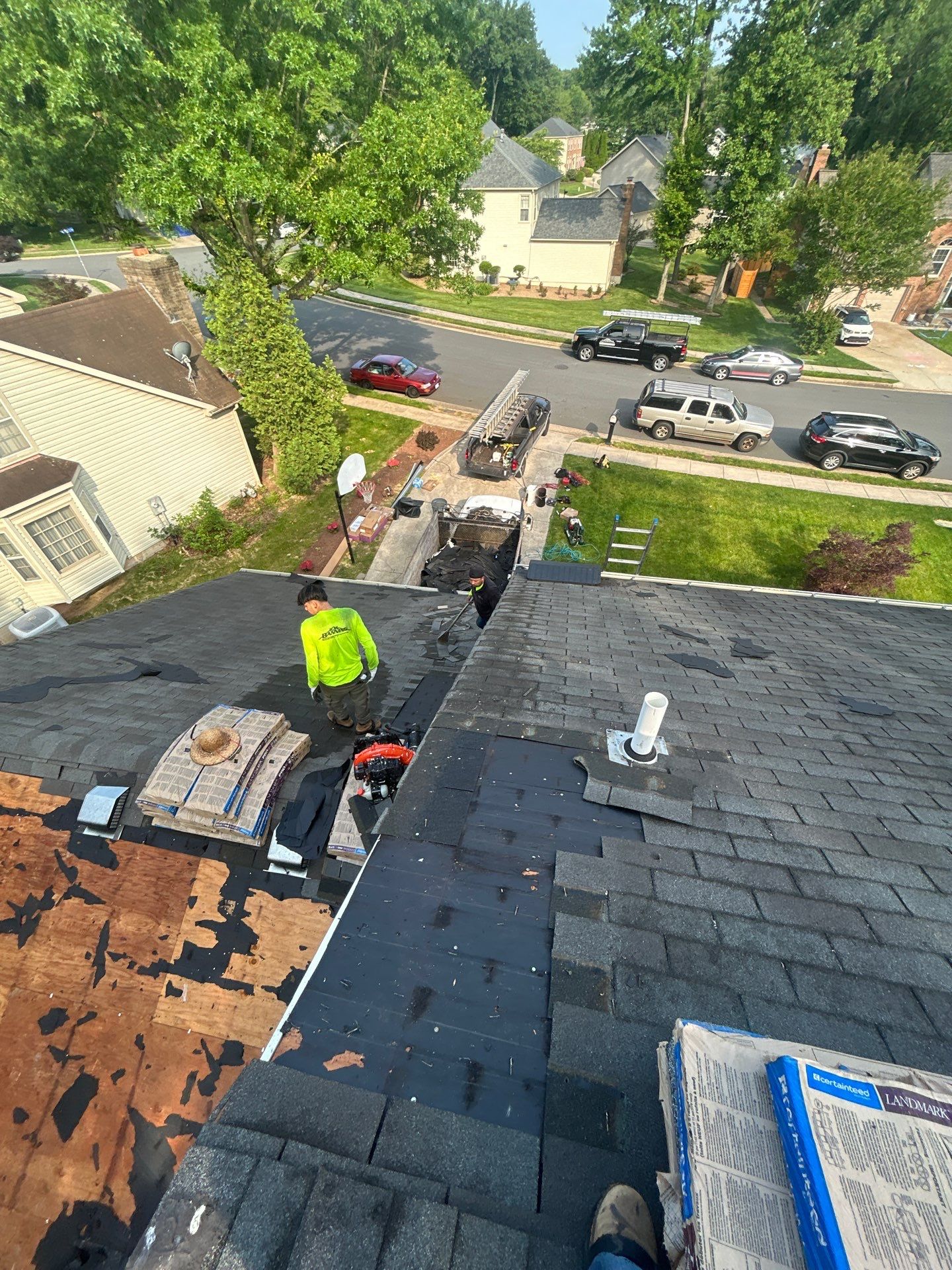 Burke: Residential Roof Replacement with CertainTeed Landmark PRO in Max Def Cobblestone Gray by RM Banning, Inc.