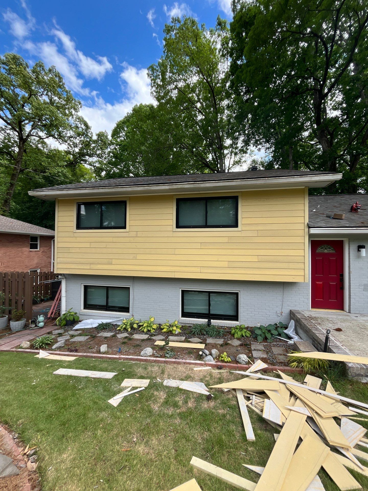 Siding and Door Replacement with Exterior Painting in Atlanta, GA by Nelson Exteriors