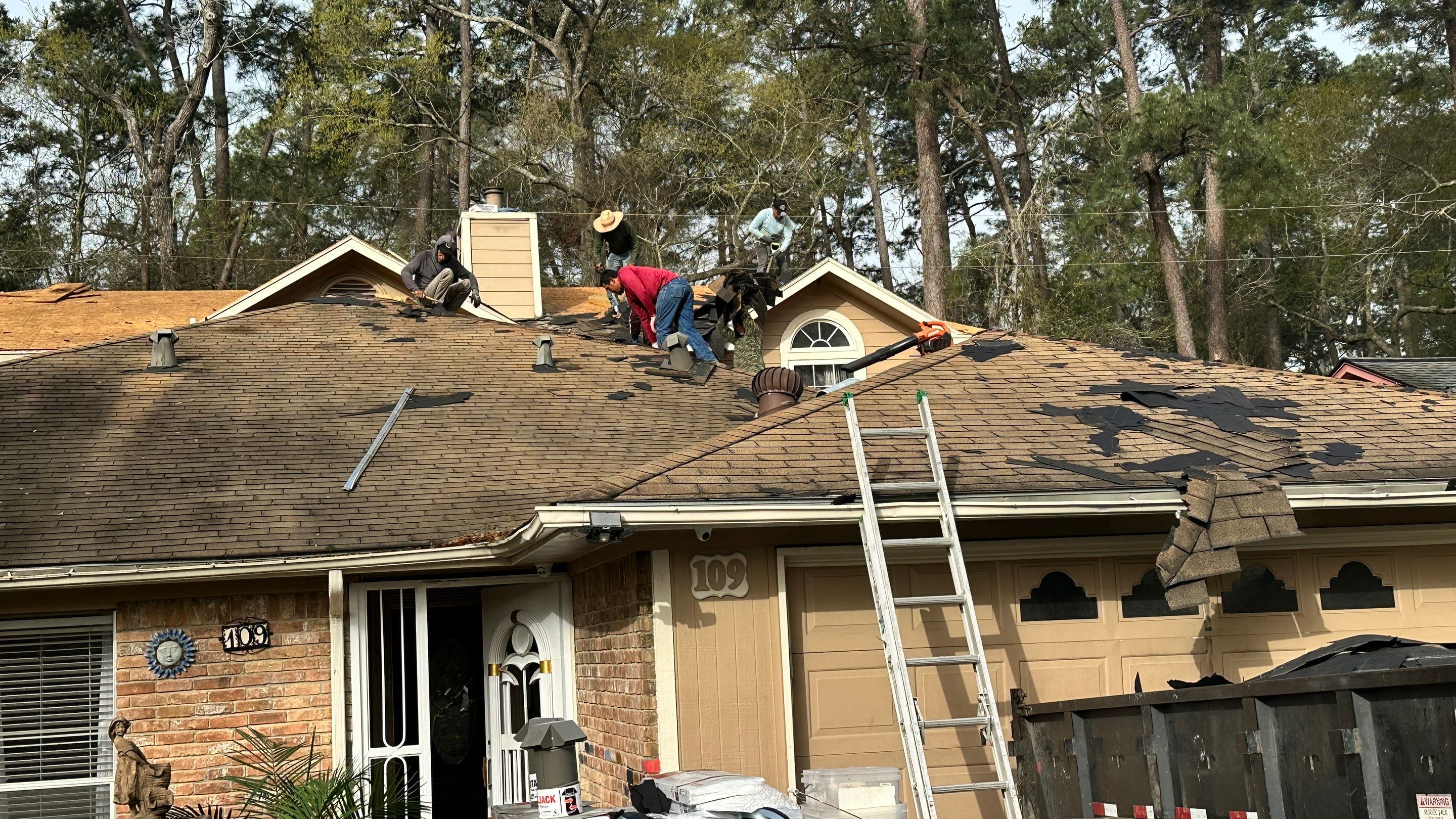 GAF Timberline HD Roof Replacement — Conroe, TX by PL Roofing & SB Roofing, LLC.
