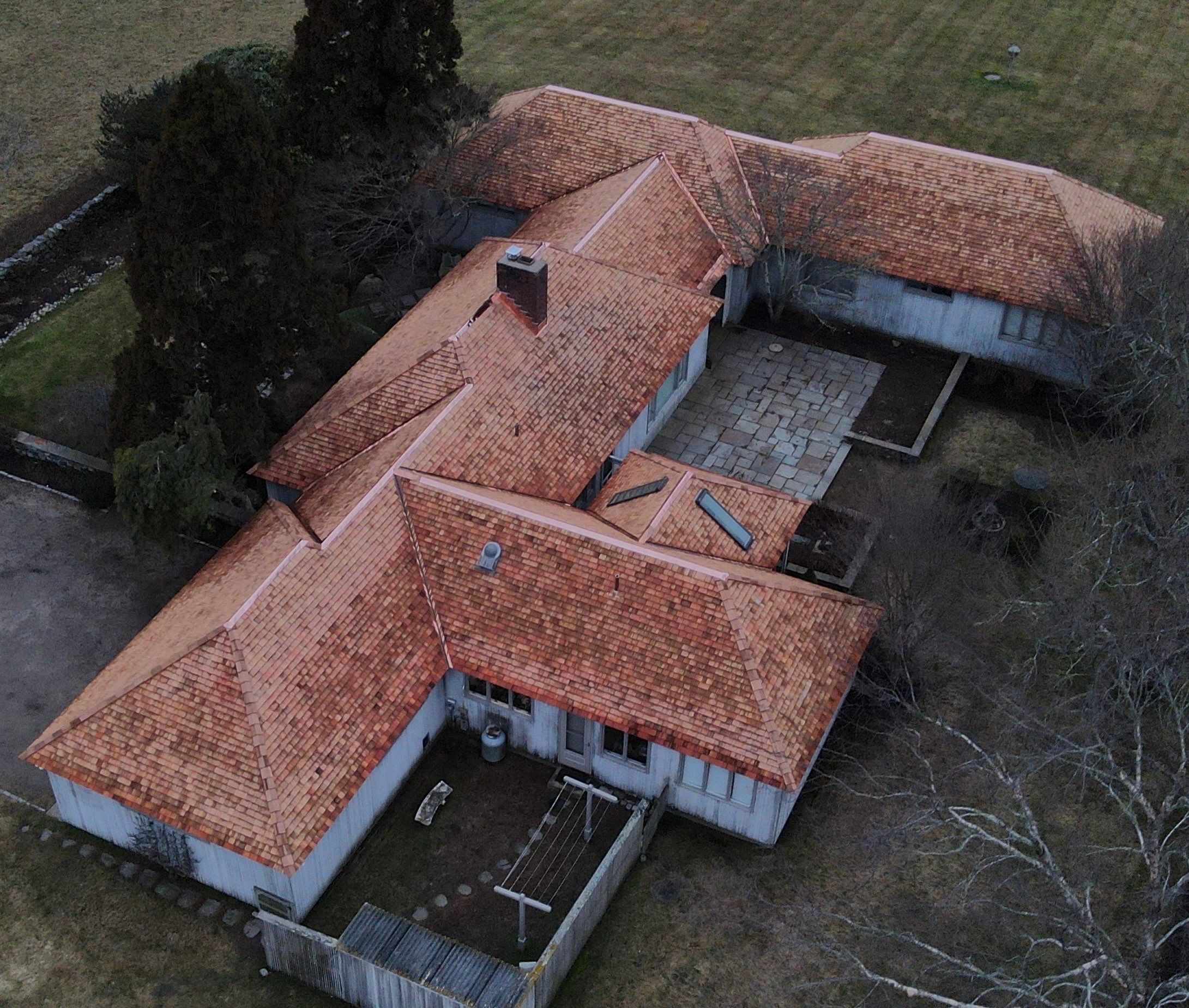 Little Compton - Cedar & Copper Roof Restoration by Rinaldi Roofing 