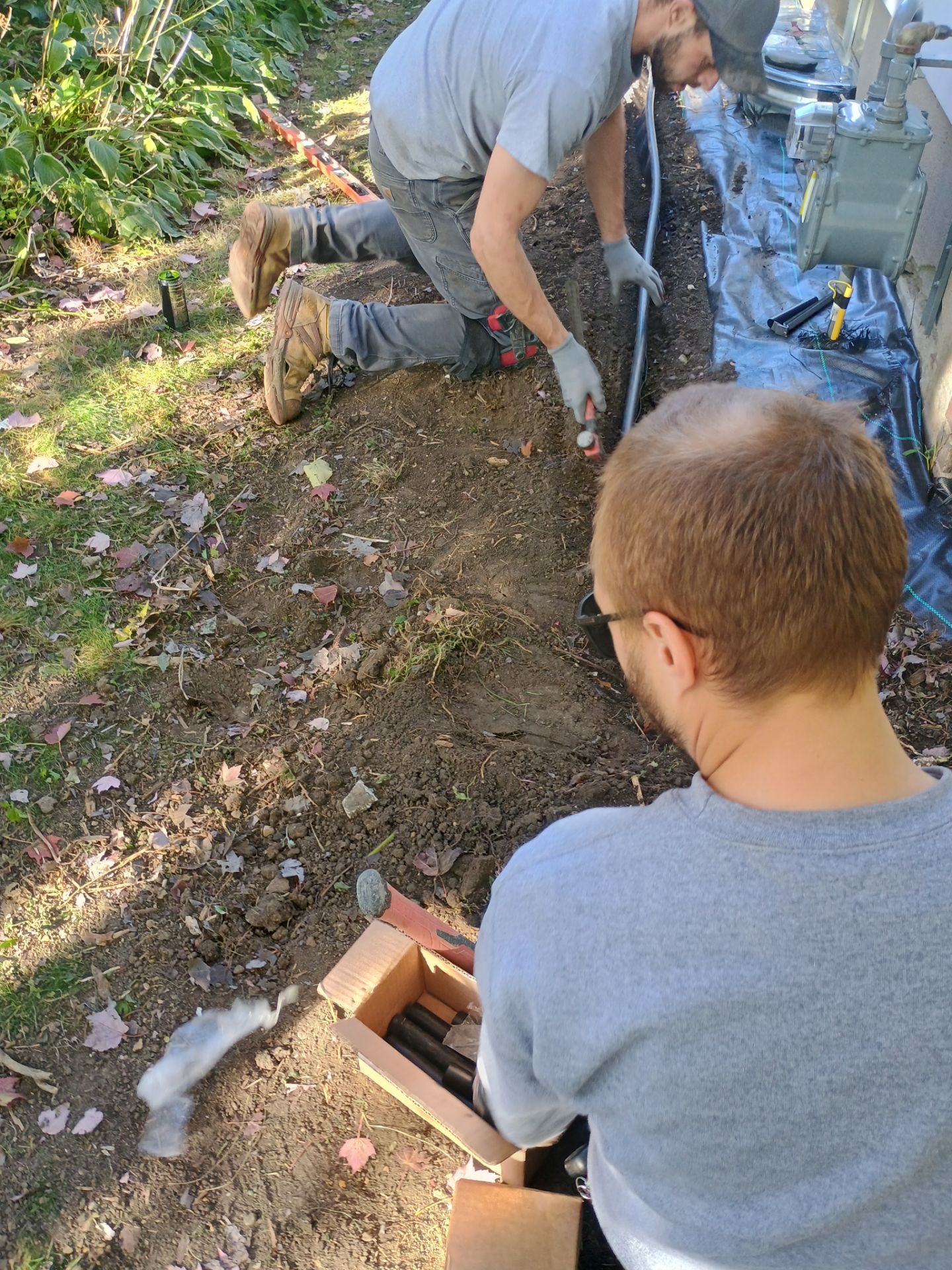 French Drain Installation for Michael by Waterproofing Northeast