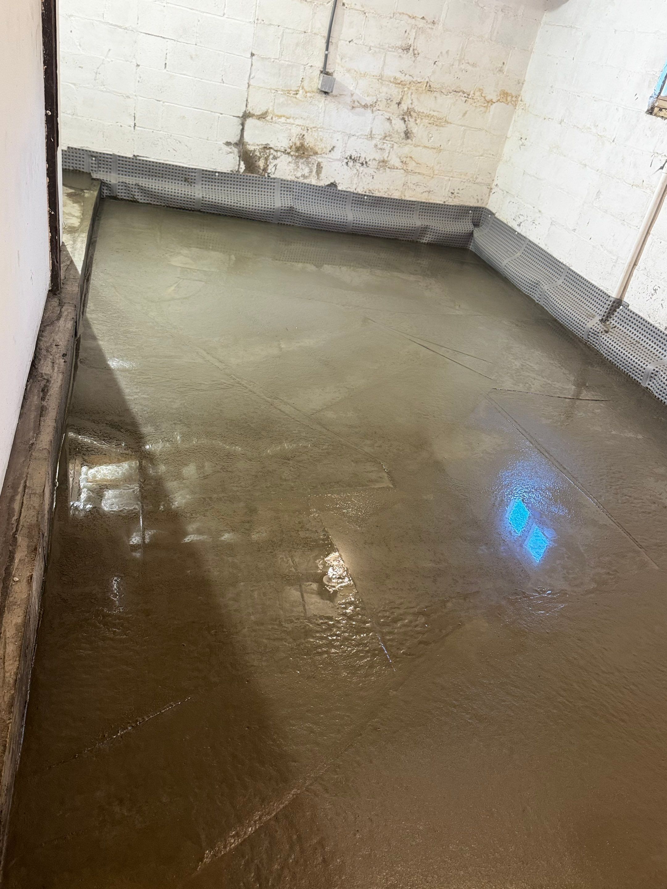 Concrete Floor Replacement and Interior French Drain Project in Morris Plains, New Jersey by Pure Service Pro, LLC 