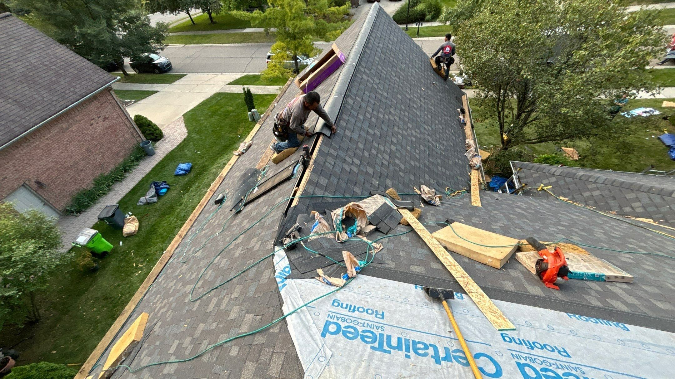 Roof Replacement using CertainTeed Landmark by 180 Contractors