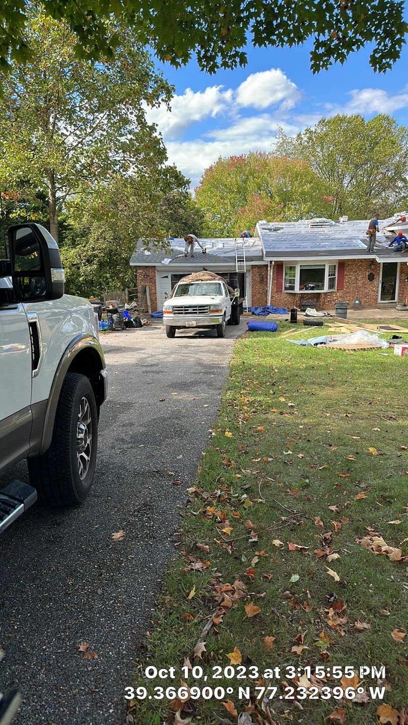 Residential Roofing Installation using Atlas Pinnacle Pristine Pewter Architectural Shingles by Frederick Roof Repair