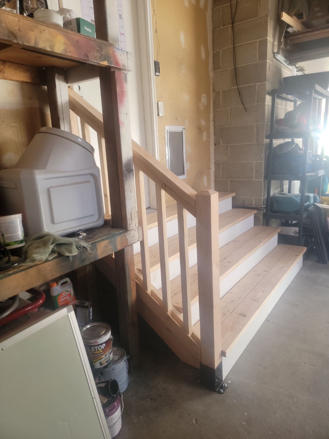 Dog Door and Stairs by Rudd Builders LLC