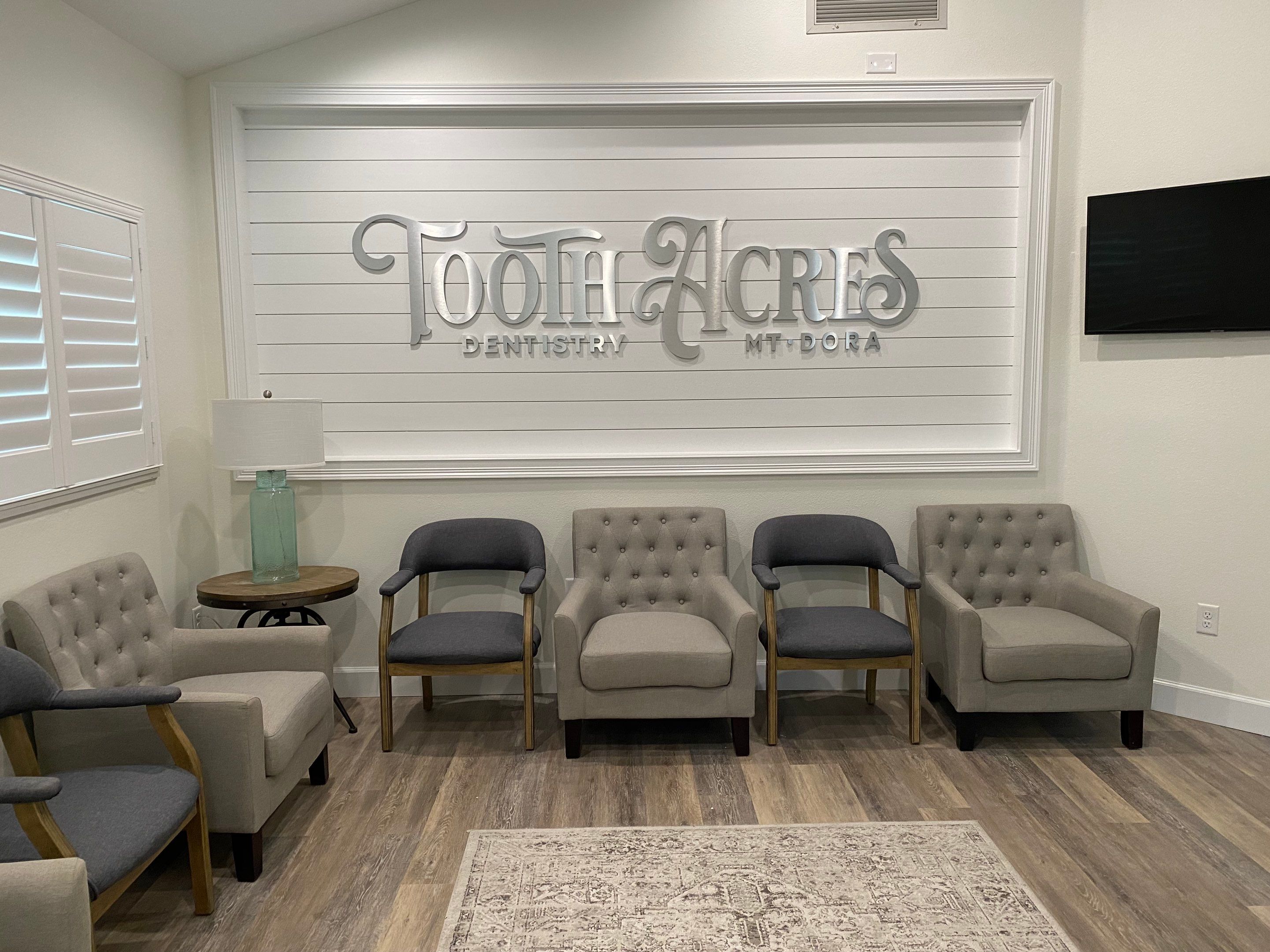 Brushed Aluminum Acrylic FCO Letters for Tooth Acres by SignCrafters