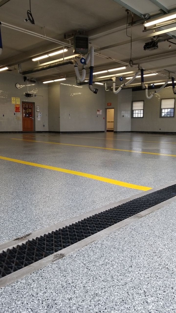 Dover Firehouse with their new Smoke Floor! by Spectrum Painting, LLC