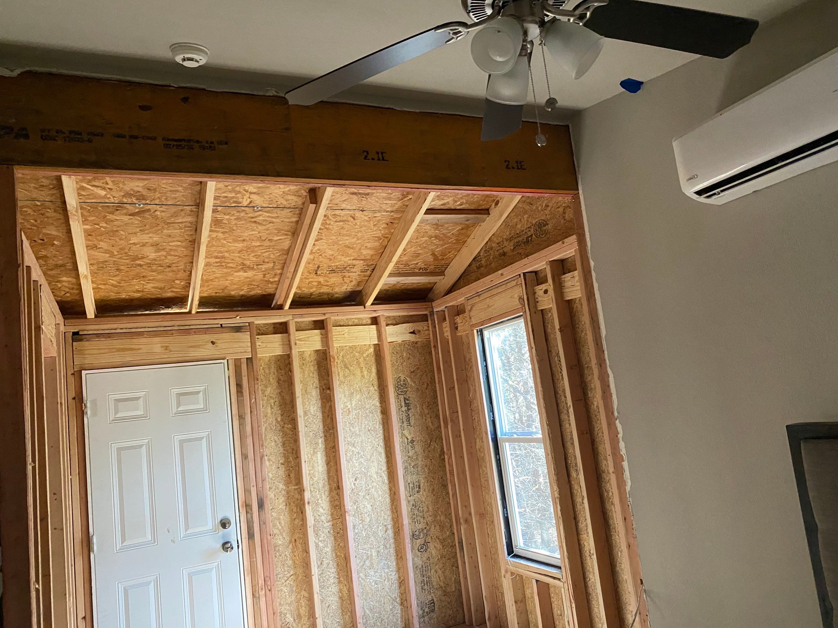 Spray Foam on this tiny house addition  by Apex Insulation Solutions