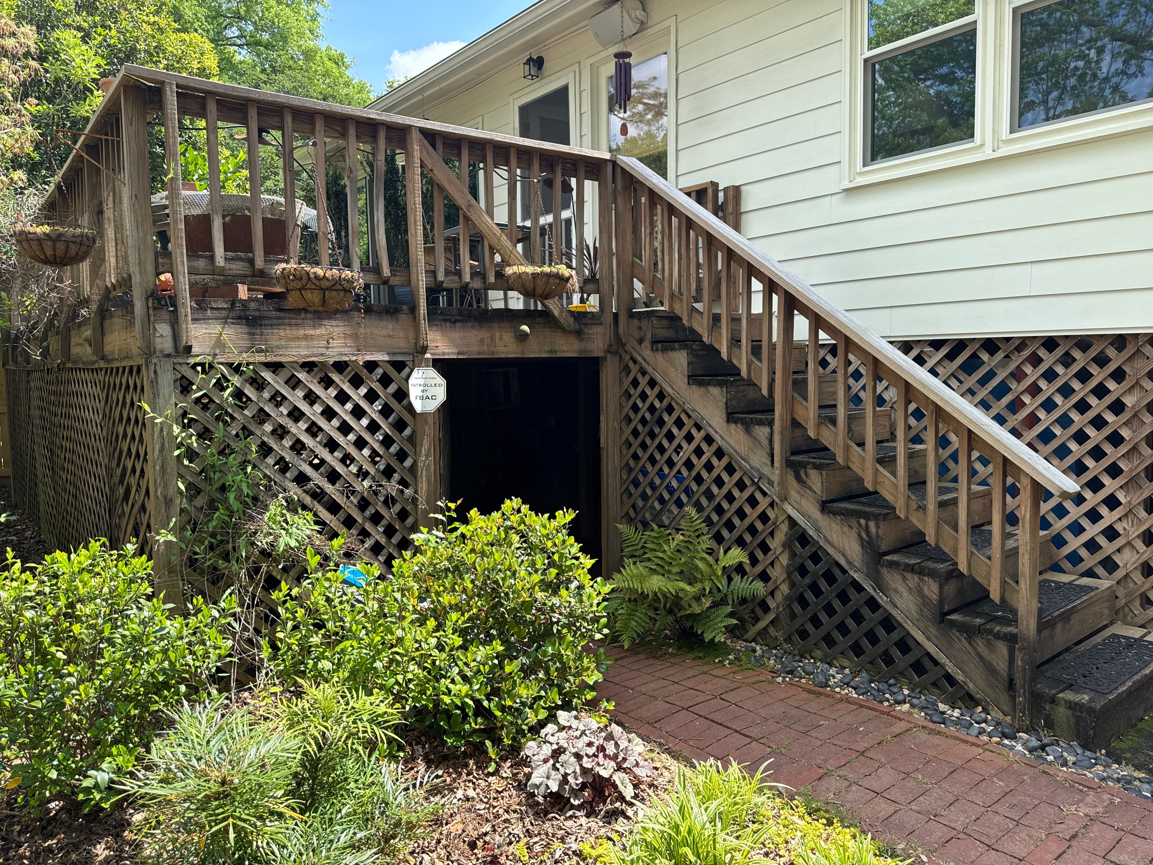 Atlanta, GA Deck Replacement and Hog Board Underpinning Install with Deckorators Summit Series Decking and Hardie Trim by Nelson Exteriors 