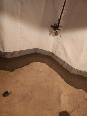 Interior French Drain Mt Tabor, NJ