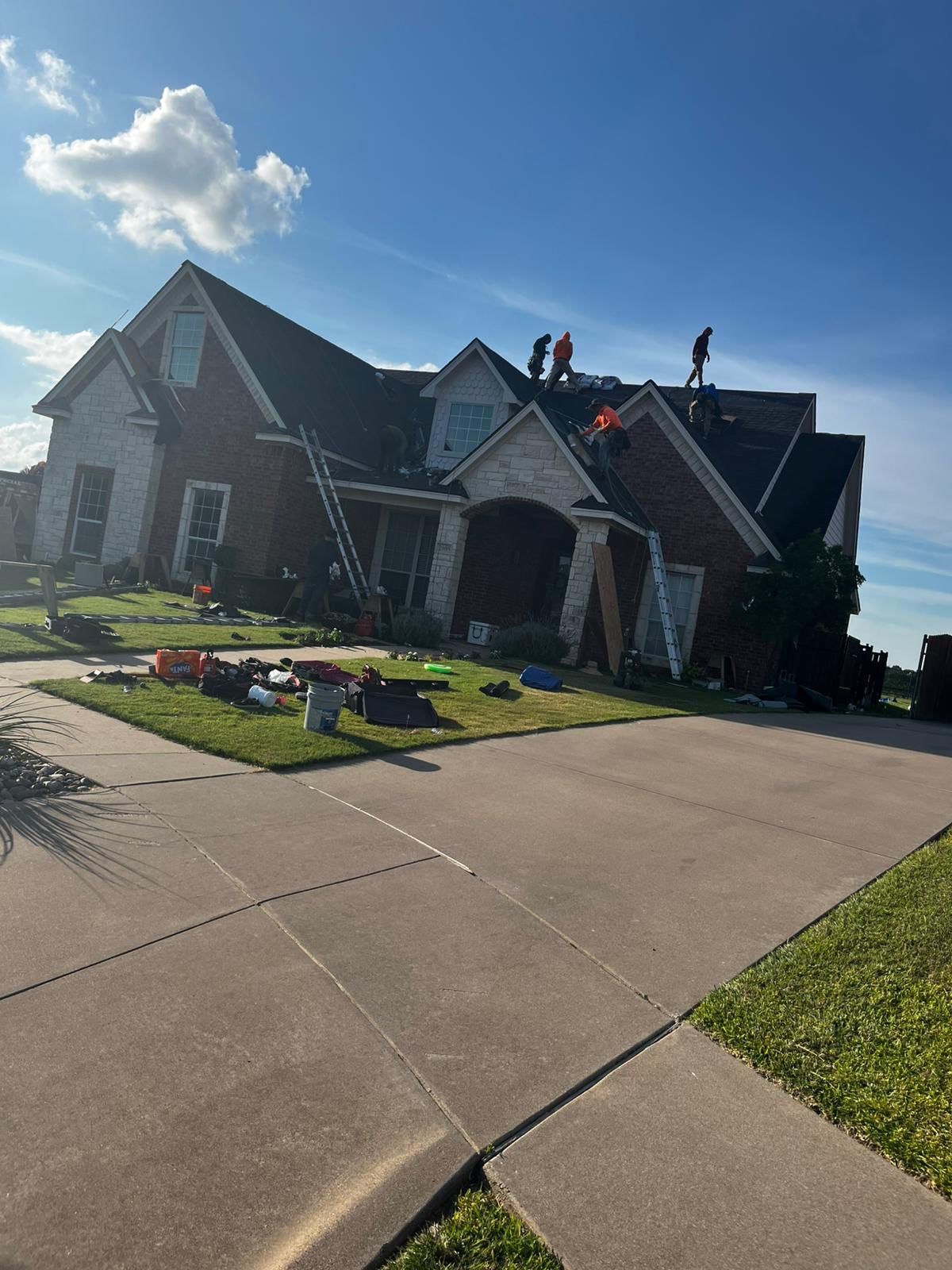 Project in Cleburne by Lonestar Roofing and Restoration LLC.