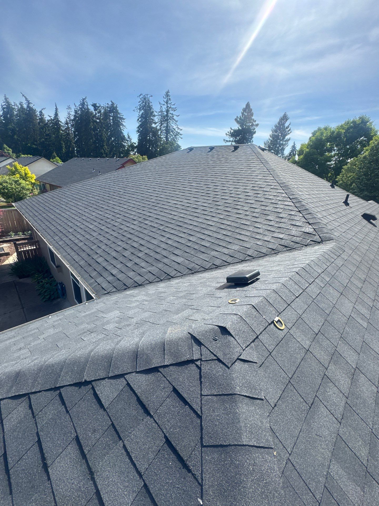 Residential Reroof Featuring Owens Corning Architectural Shingles in Eugene by BEST Roofing & Waterproofing