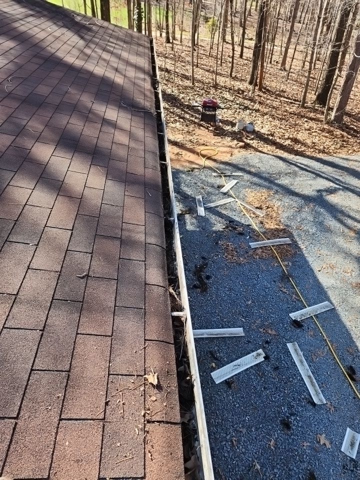 Gutter and Roof cleaning using cleaner by G&H Home Tech Pros LLC