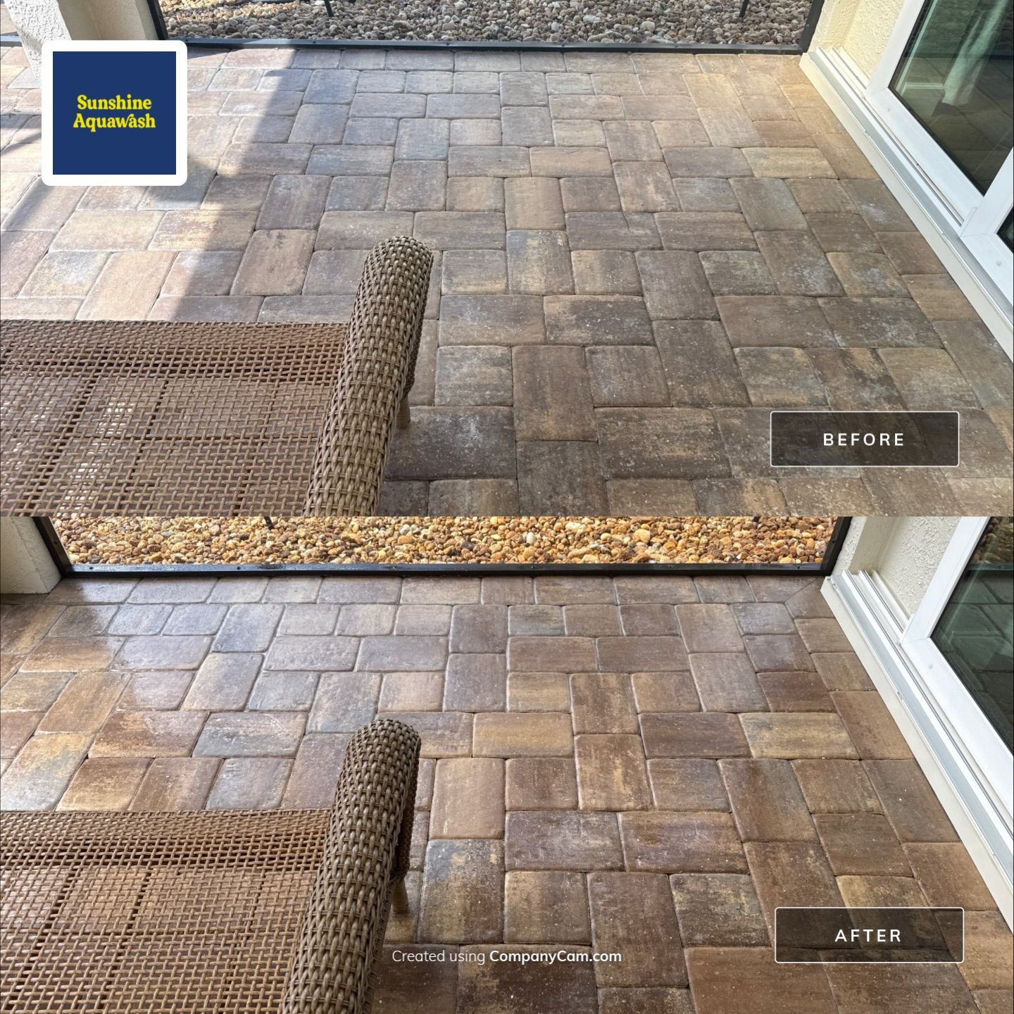 Paver Pool Deck Cleaning & Pool Cage Screen Cleaning in Tara Community – Bradenton, FL by Sunshine AquaWash