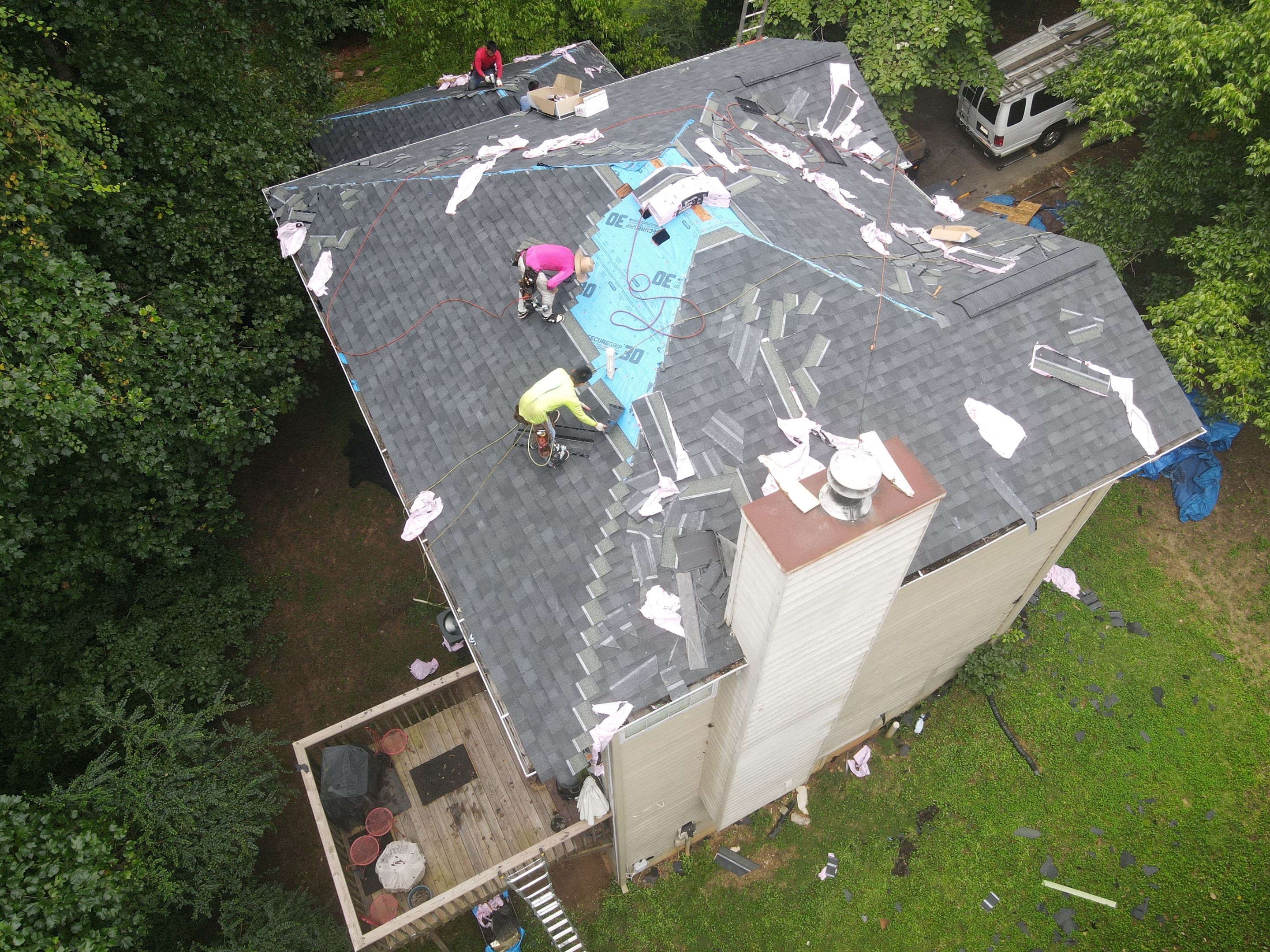 Residential Roofing Installation using Owens Corning by Inspector Roofing and Restoration