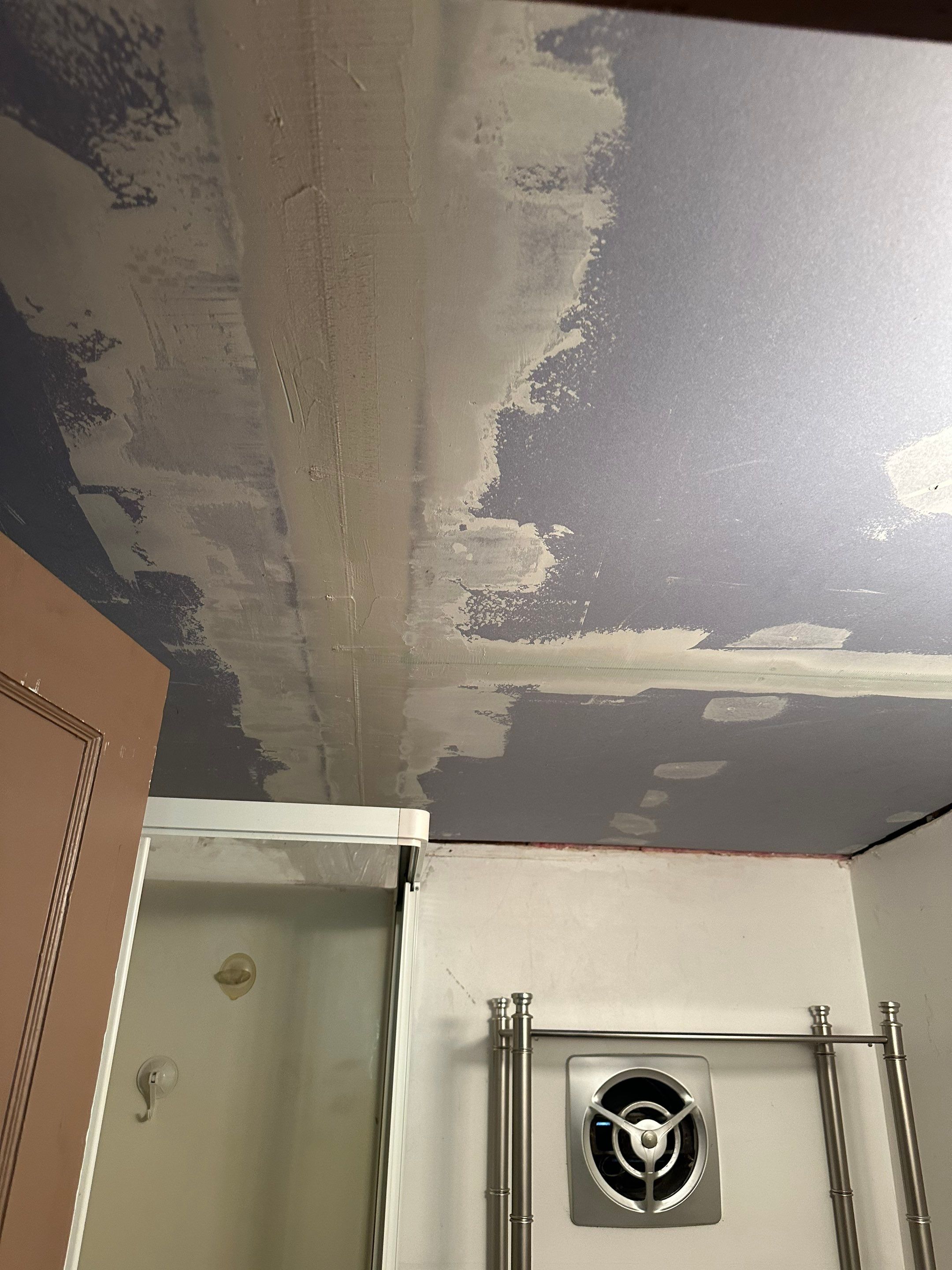 Bathroom Ceiling Replacement by BlueRed Restoration