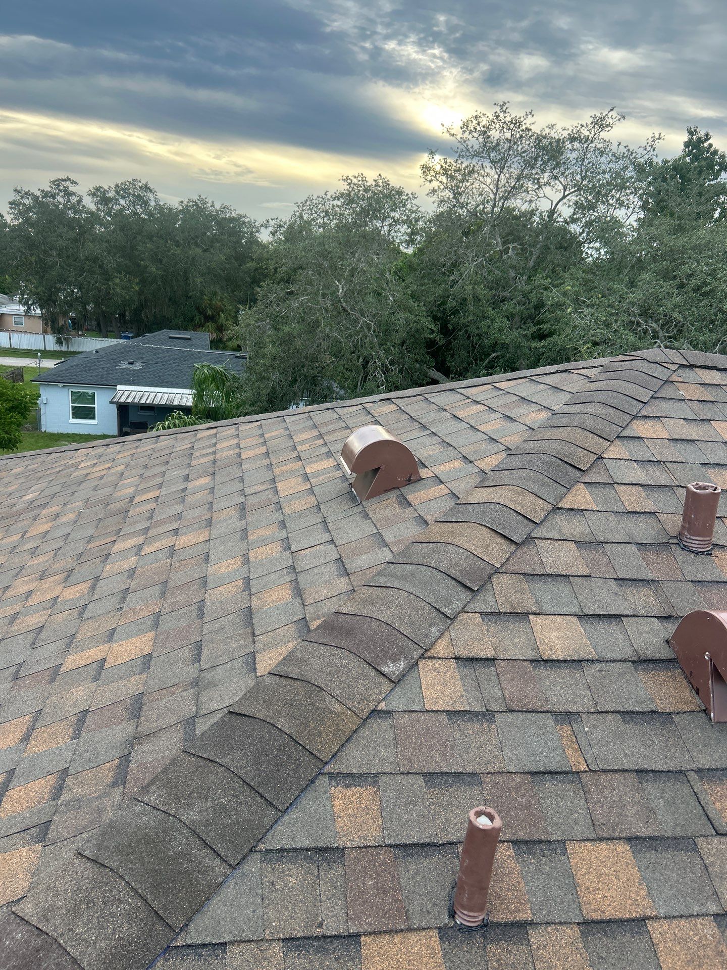 Deltona Roof Replacement Featuring Copper Canyon Shingles and Decking Repair by Pinnacle Roofing Group